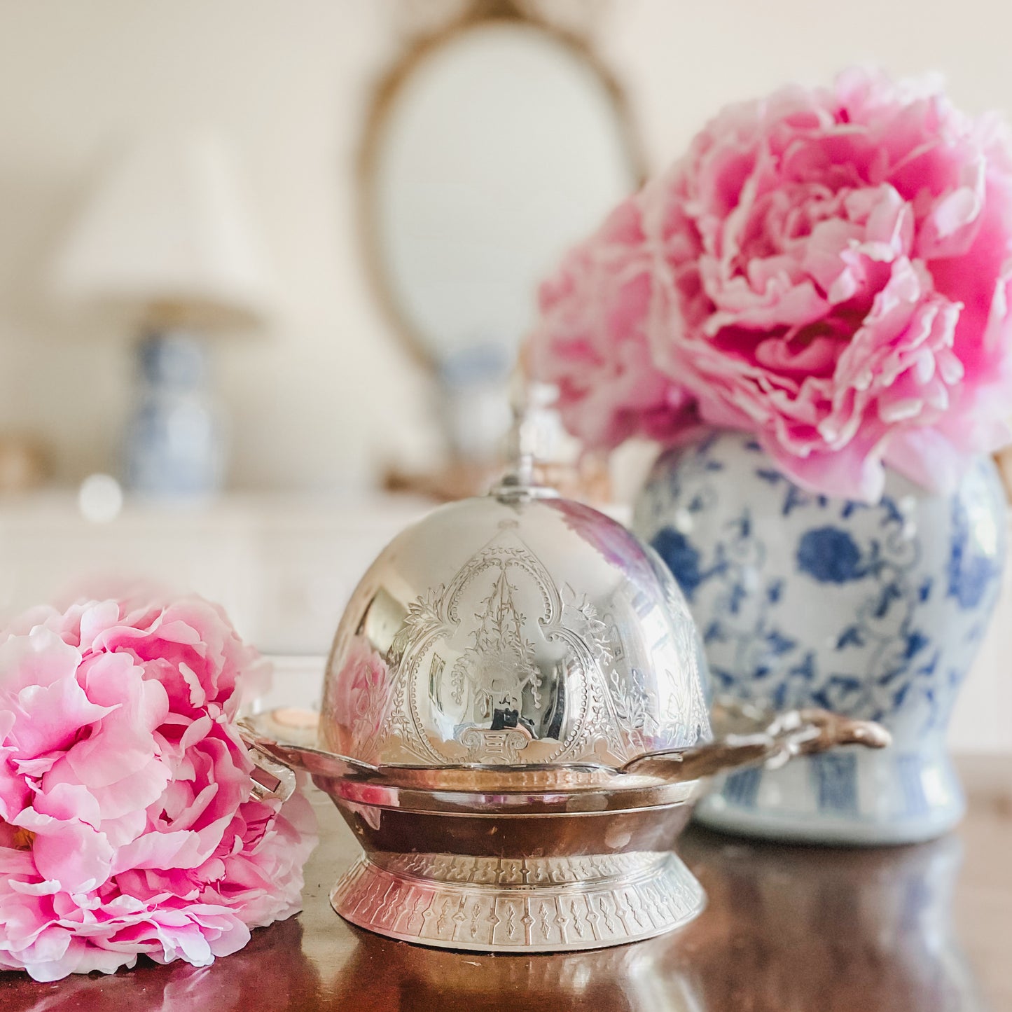 Exquisite Antique Victorian Butter Dome