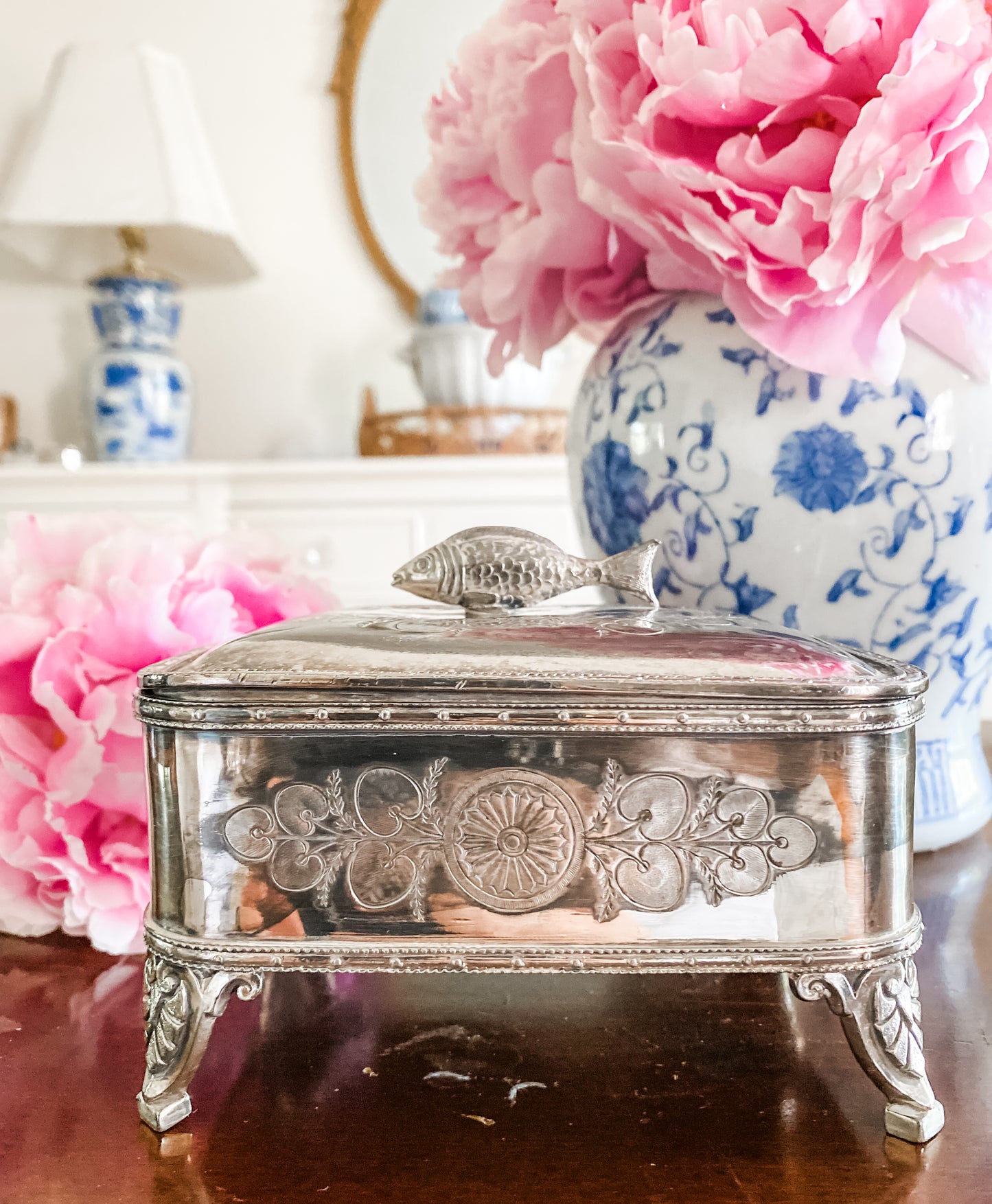 Rare Victorian Quadroupleplate Sardine Box