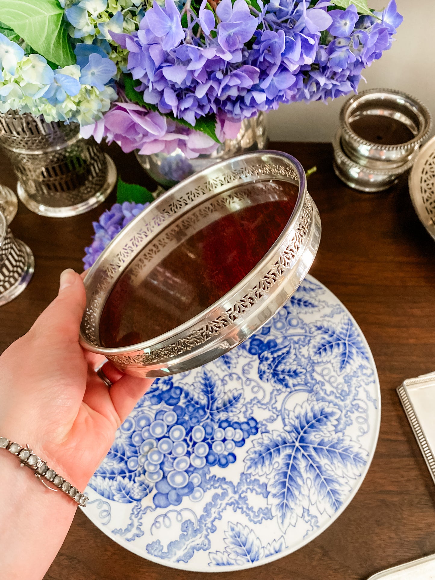 Large Antique Bottle Coaster