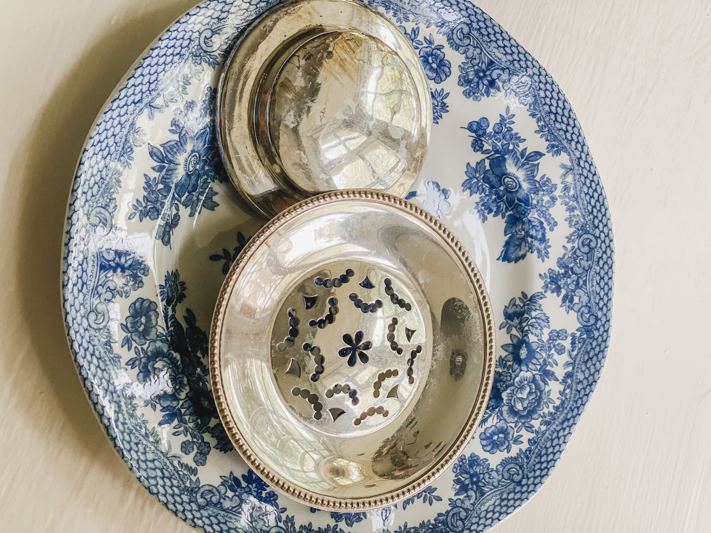 Victorian Silver Butter Press