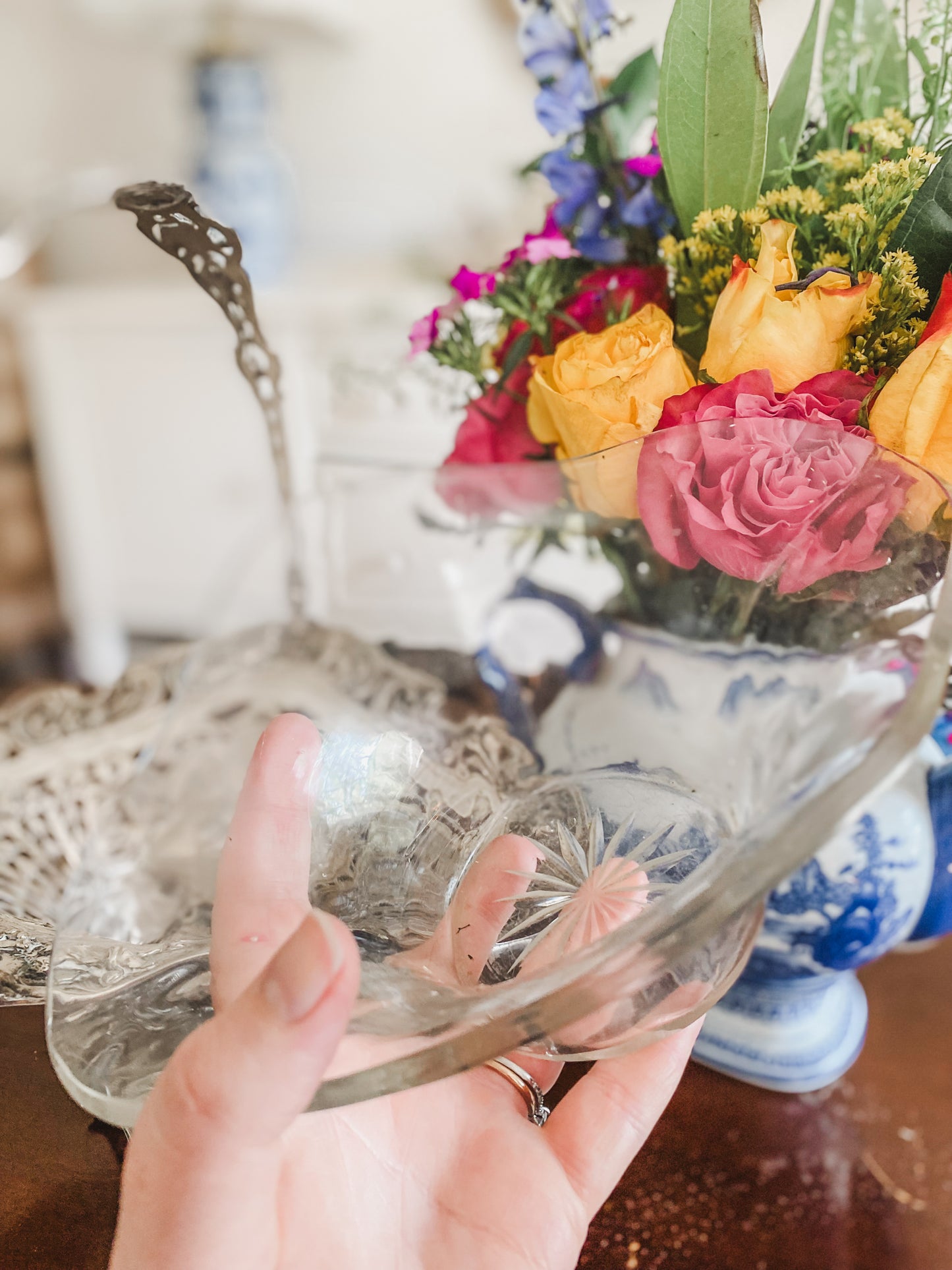 Spectacular 1800's Bridal Basket by Storck & Sinsheimer