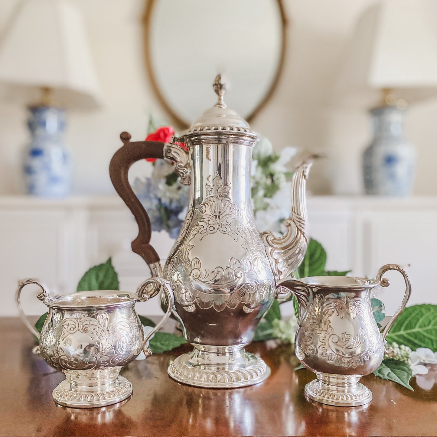 Antique English Tea Set By Barker Brothers