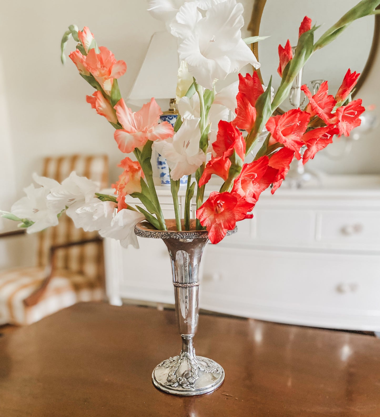 Impressive Antique Trumpet Vase