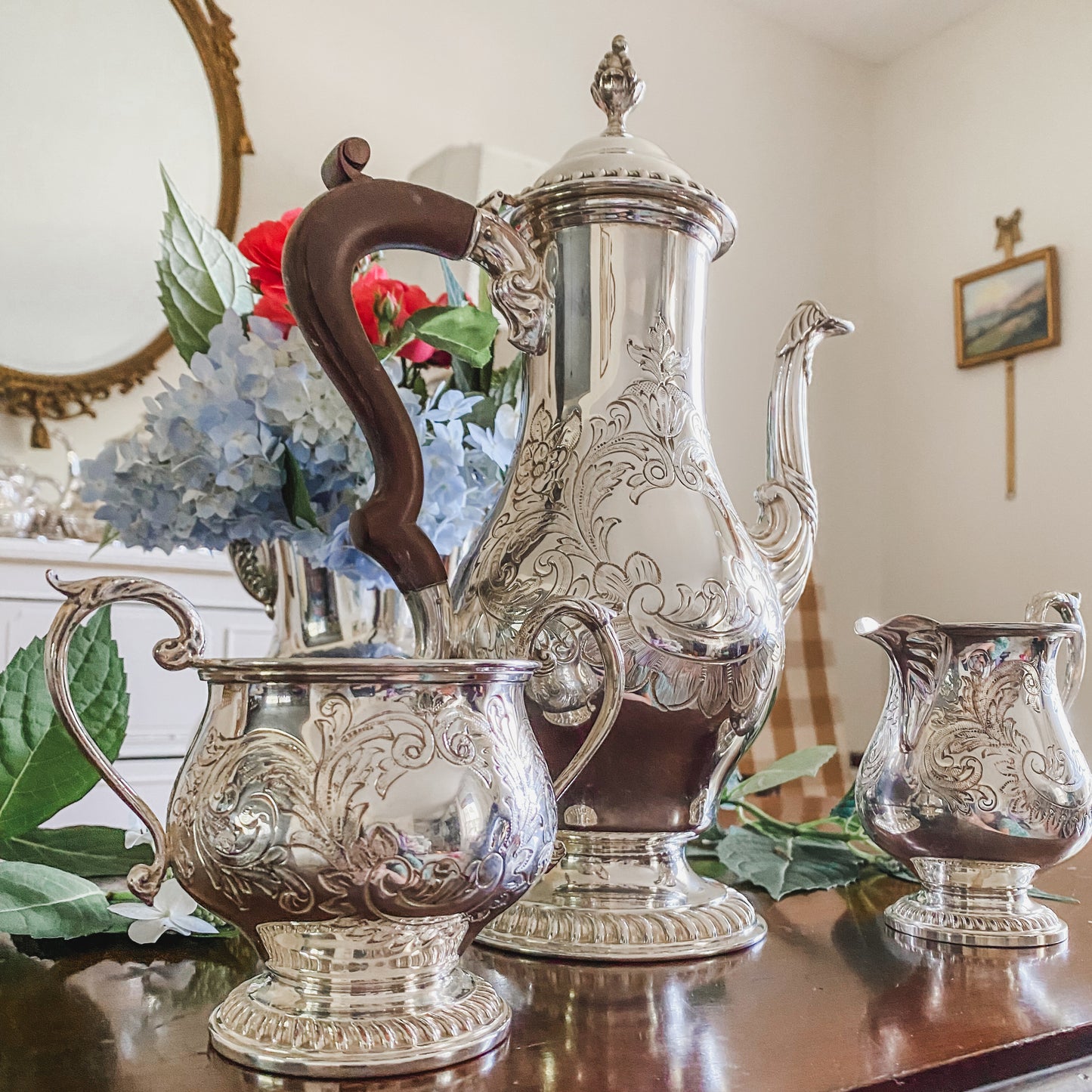 Antique English Tea Set By Barker Brothers
