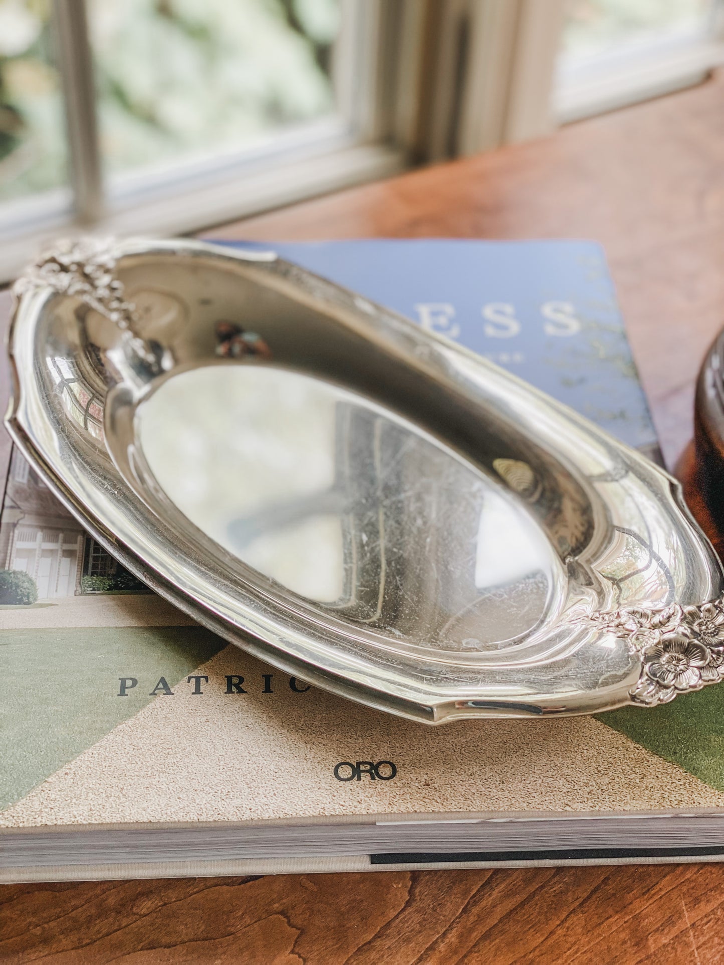 Lovely Floral Tray by Wilcox