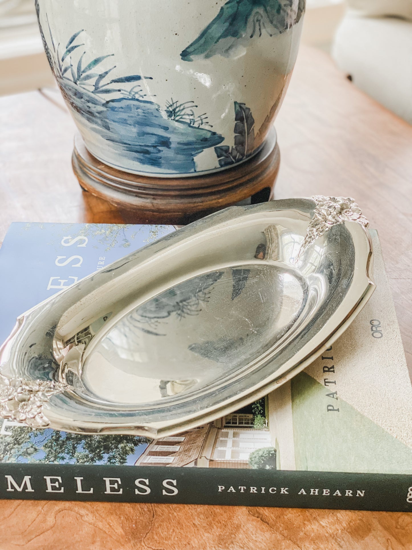 Lovely Floral Tray by Wilcox