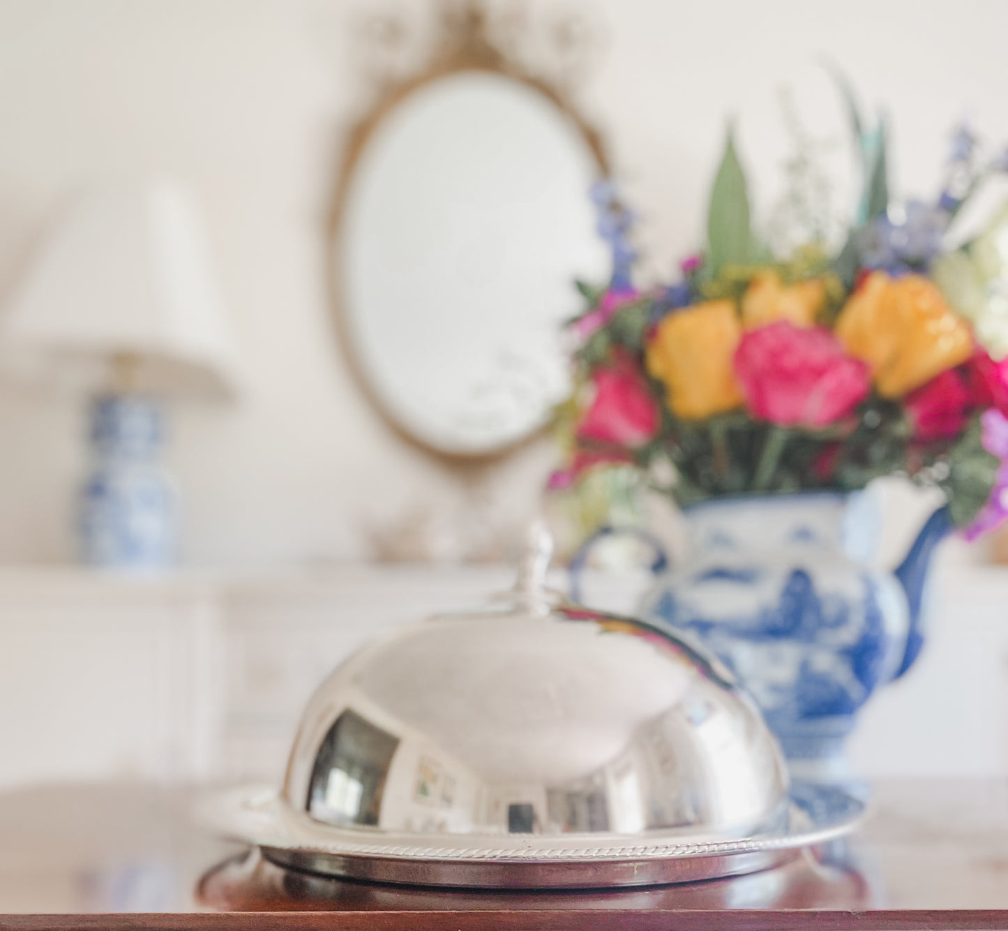 Be our Guest! Dome Covered Serving Tray