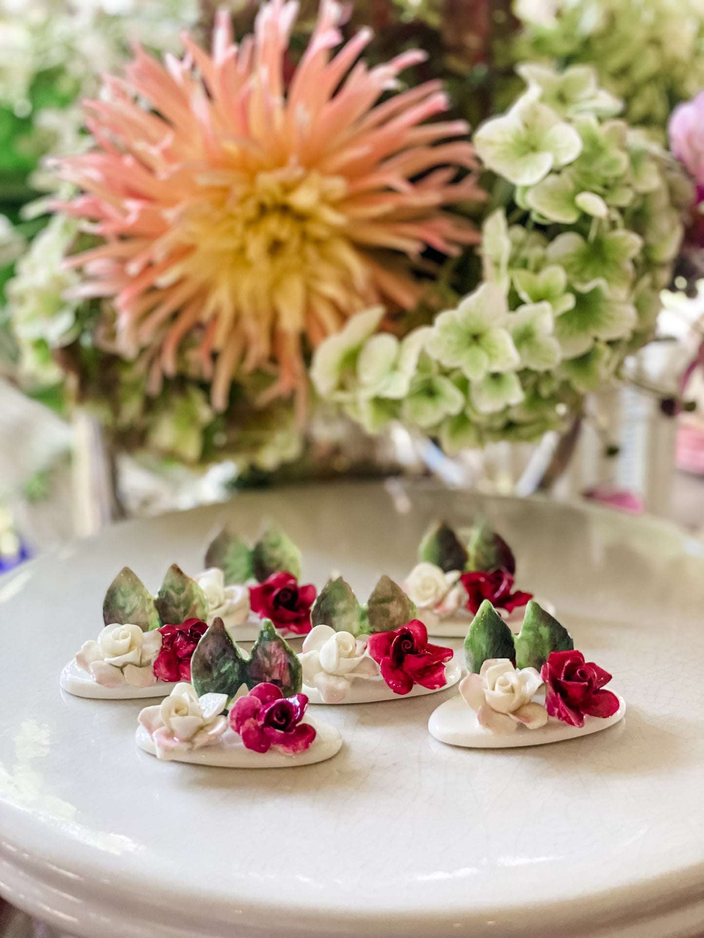 Staffordshire Place Card Holders Set of 6