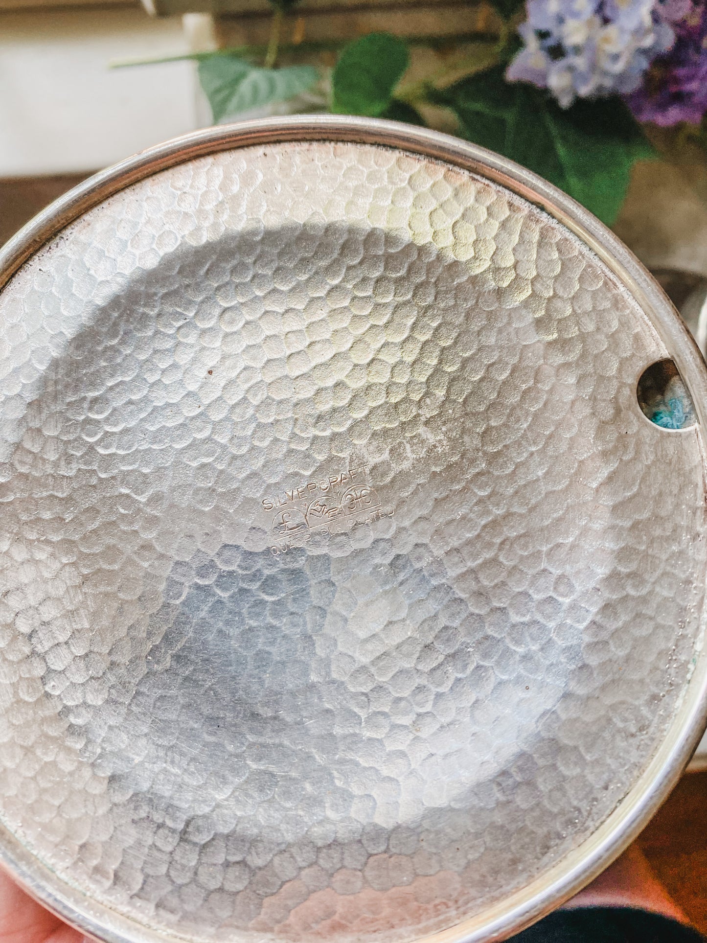 Art Nouveau Flower Frog Pedestal and Matching Candlesticks