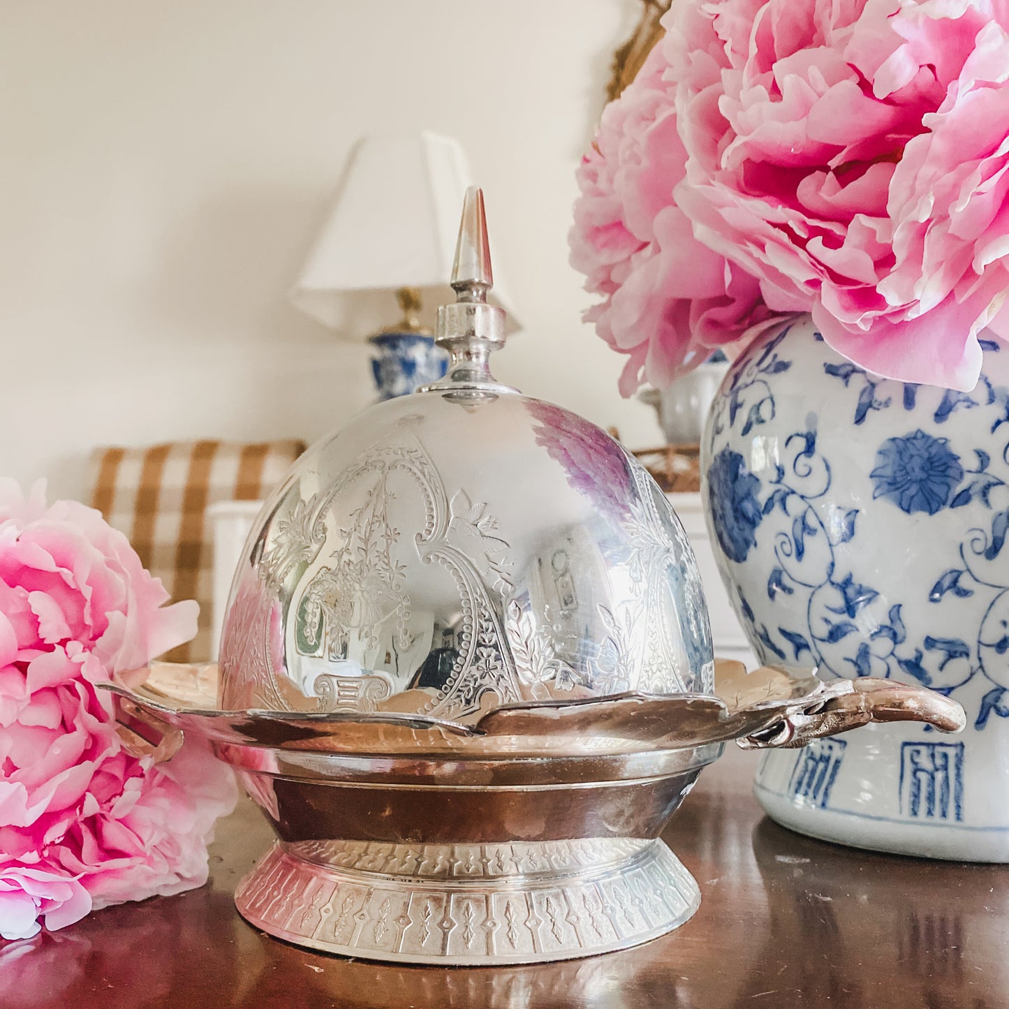 Exquisite Antique Victorian Butter Dome