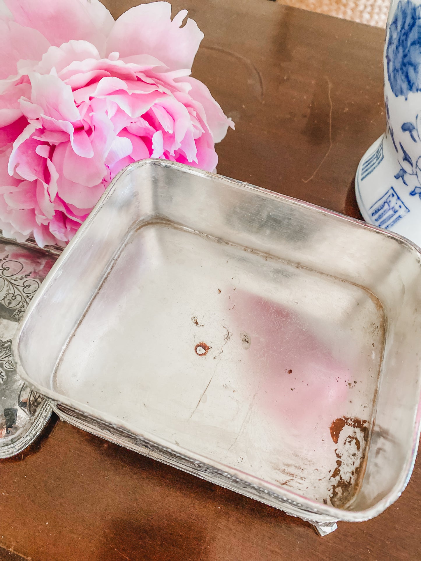 Rare Victorian Quadroupleplate Sardine Box