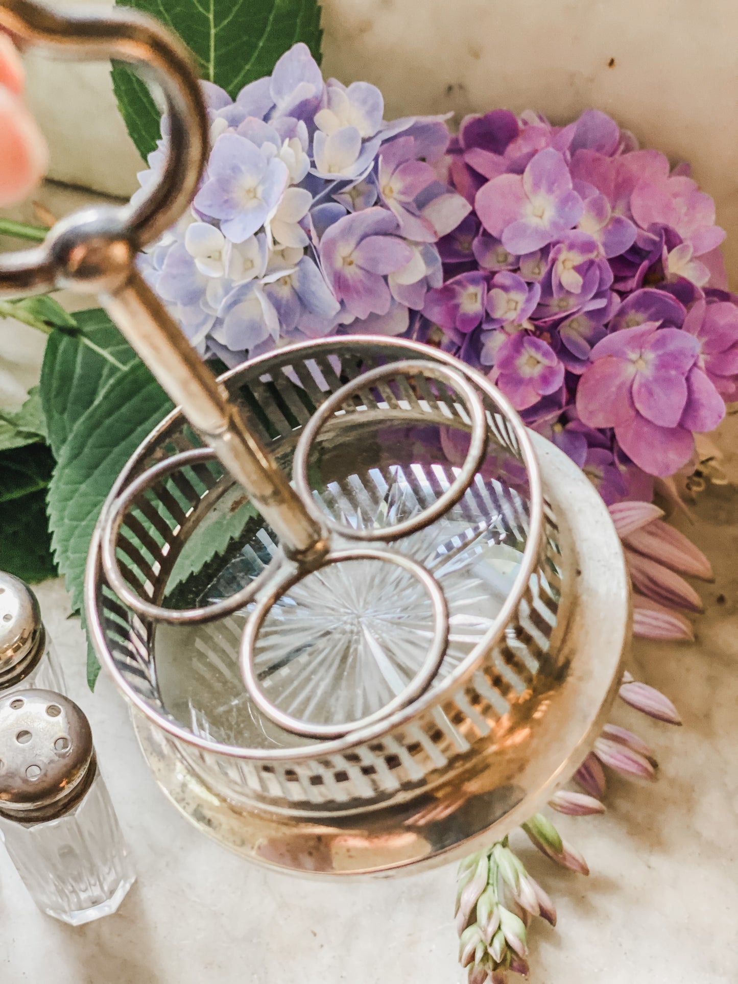 Sterling Silver Salt and Pepper Carrier