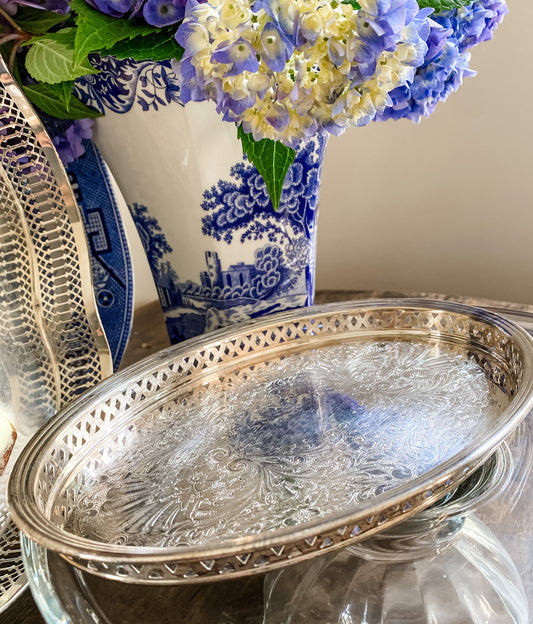 Small Gallery tray by Sheffield Silver