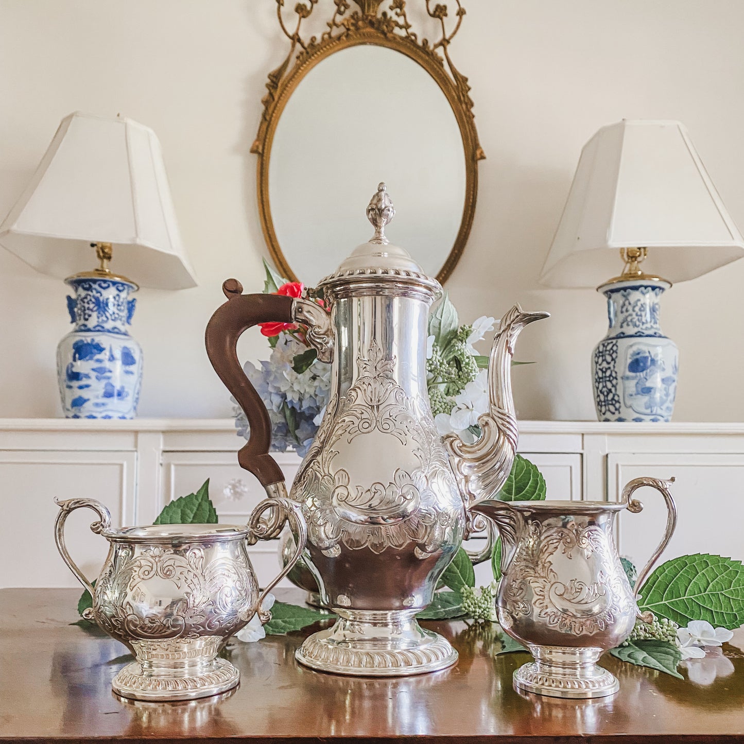 Antique English Tea Set By Barker Brothers