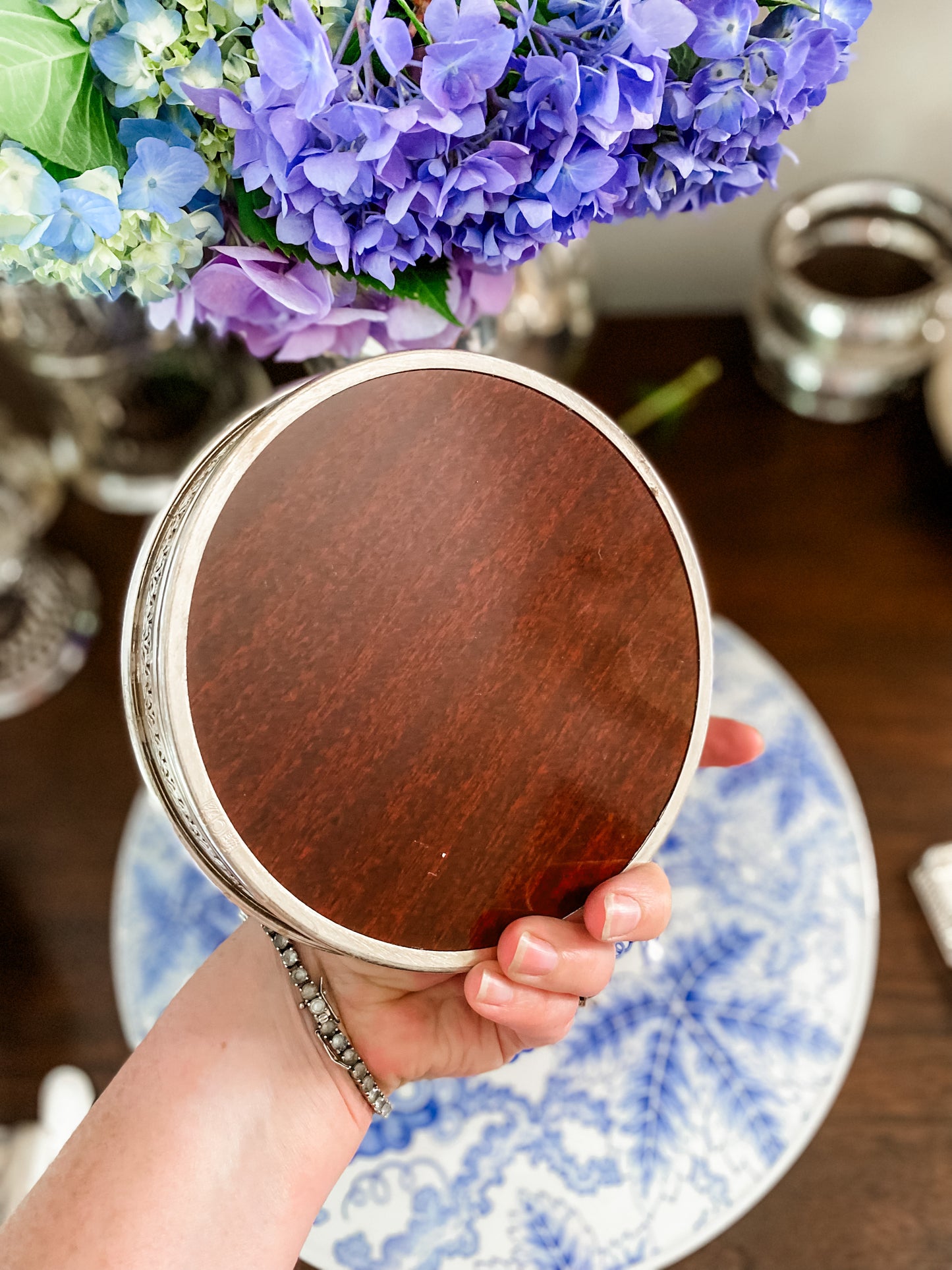 Large Antique Bottle Coaster