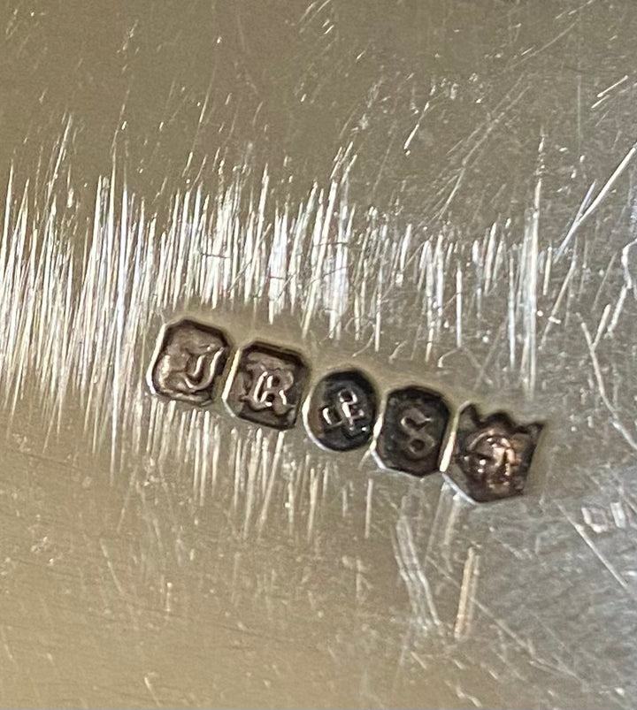 Fabulous!! English Staghorn Fish Server Etched with Butterflies from 1800's