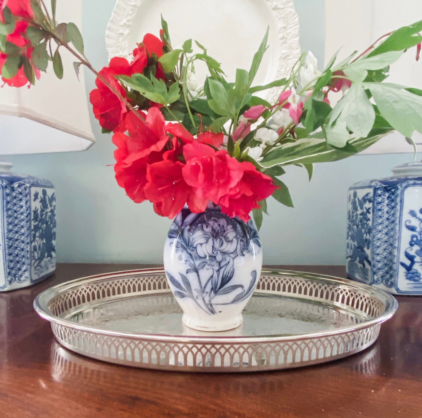 Lovely Sheffield Silver Co. Gallery Tray