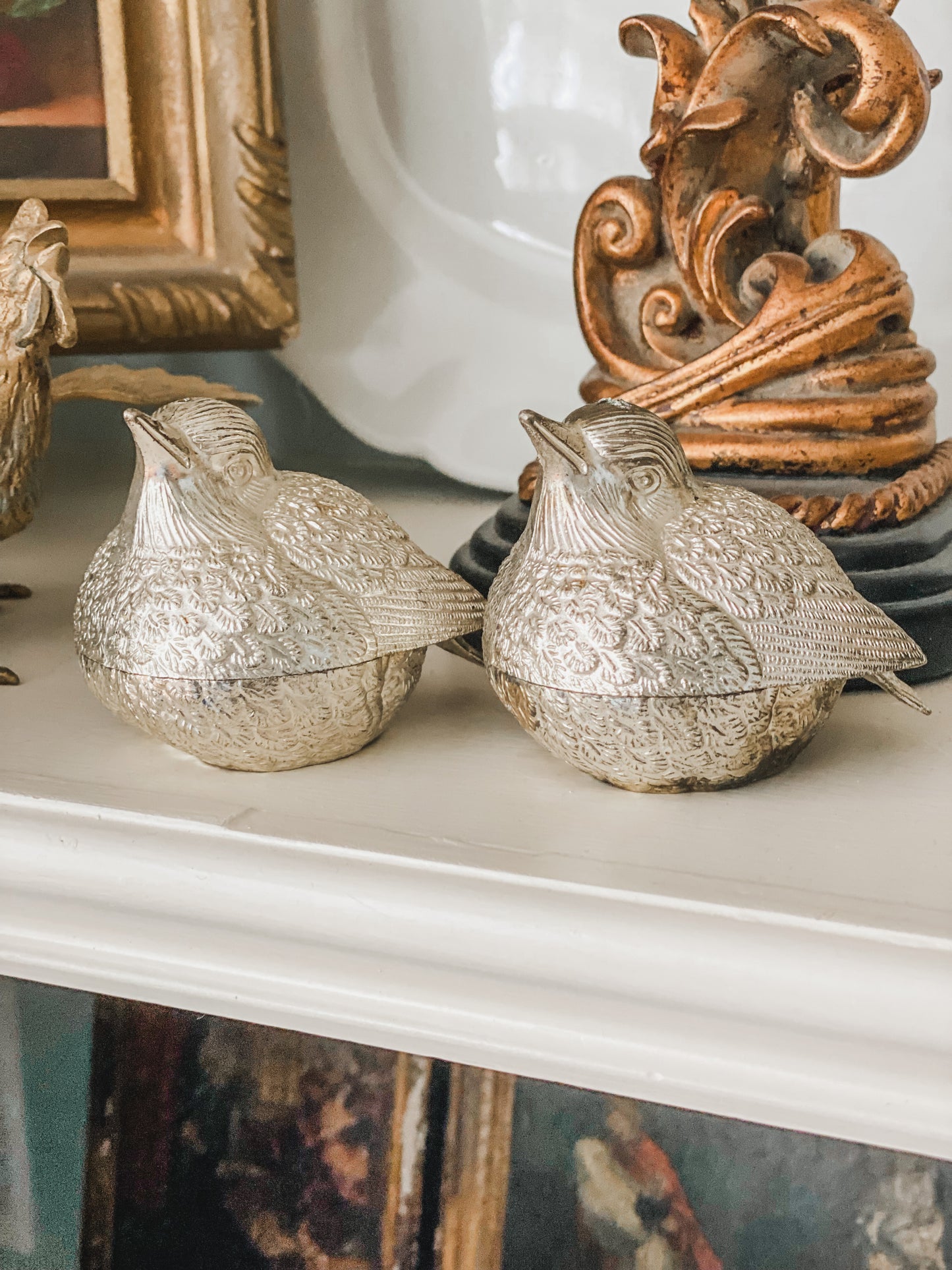 Darling set of  salt and pepper bird shakers