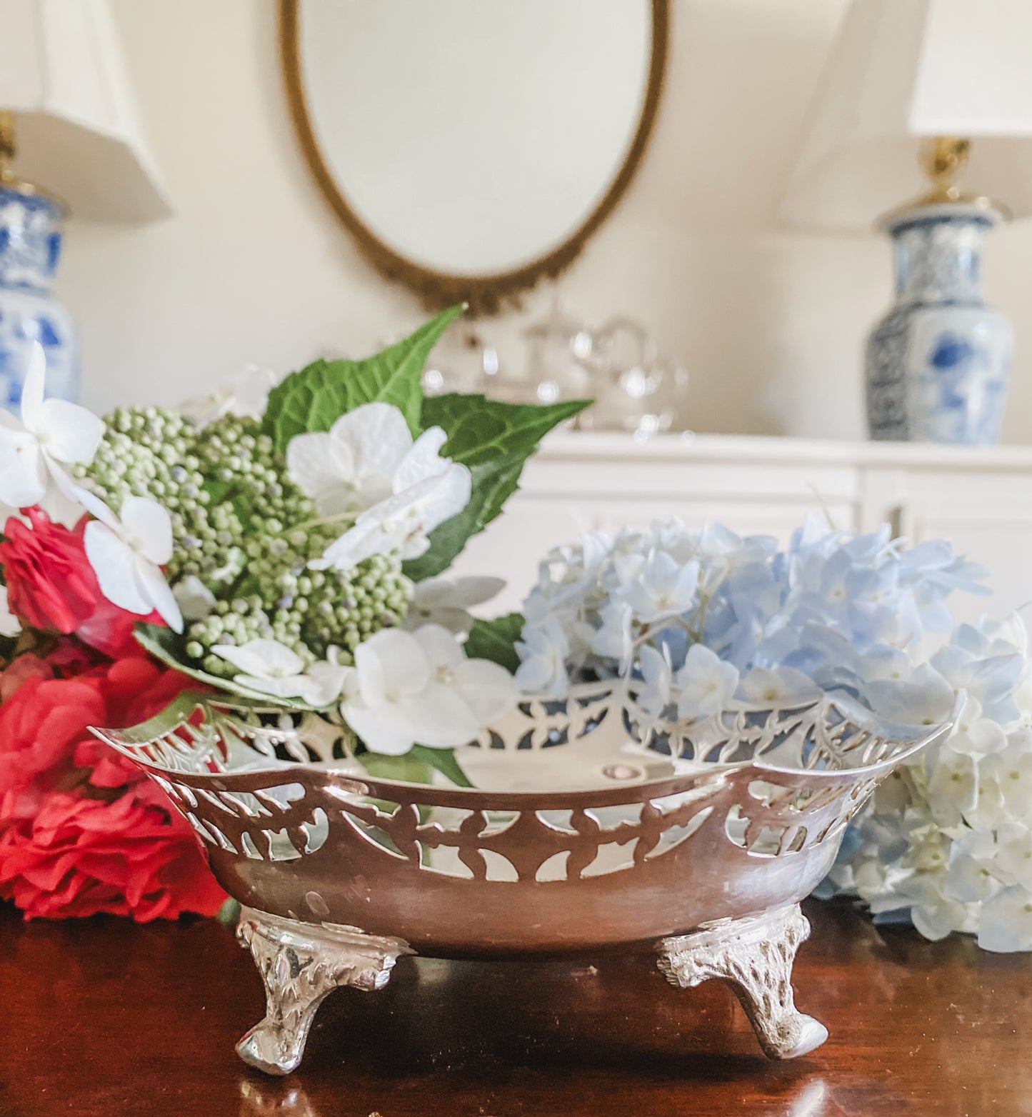 English Pierced Footed Dish