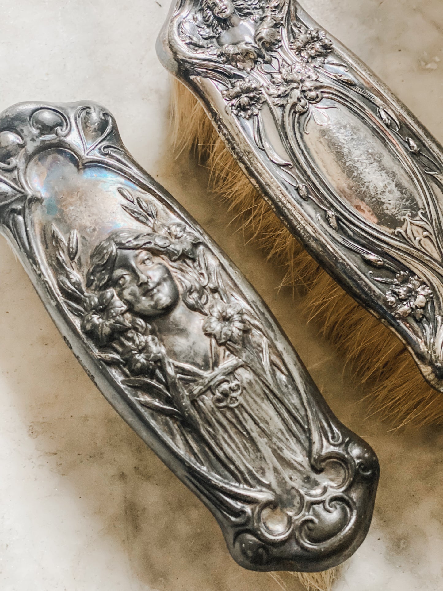 Pair of Victorian Clothes Brushes