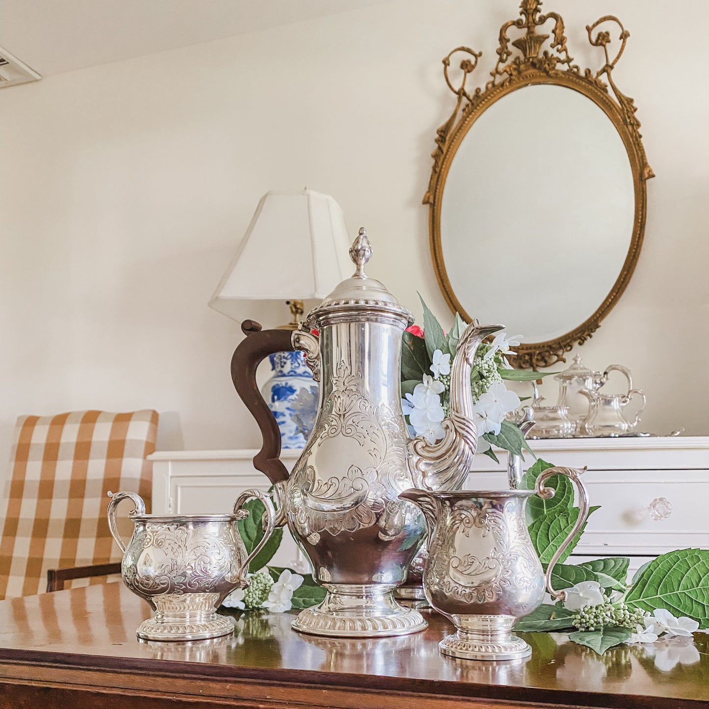 Antique English Tea Set By Barker Brothers