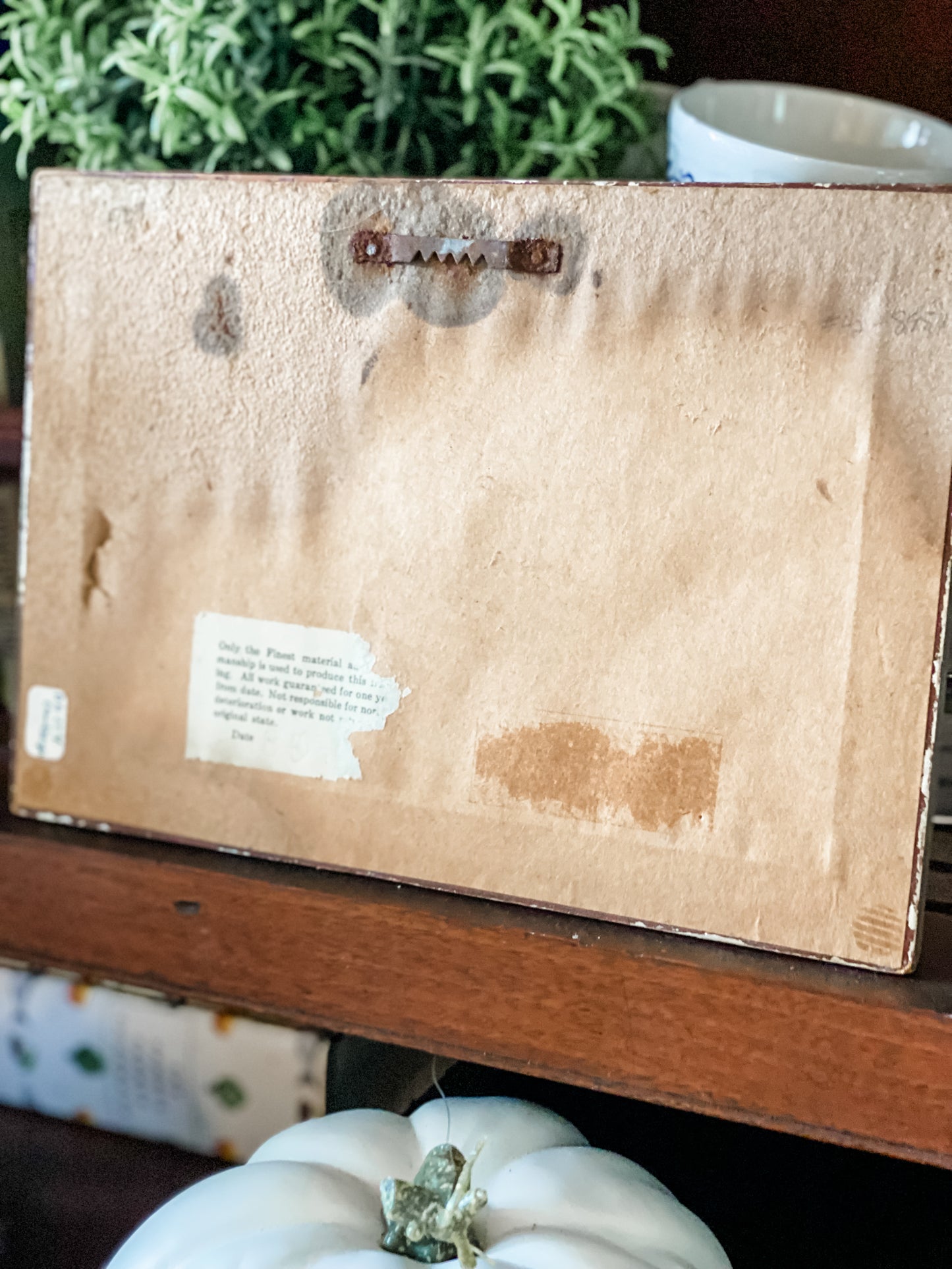 A Snowy Morning Miniature Oil Painting