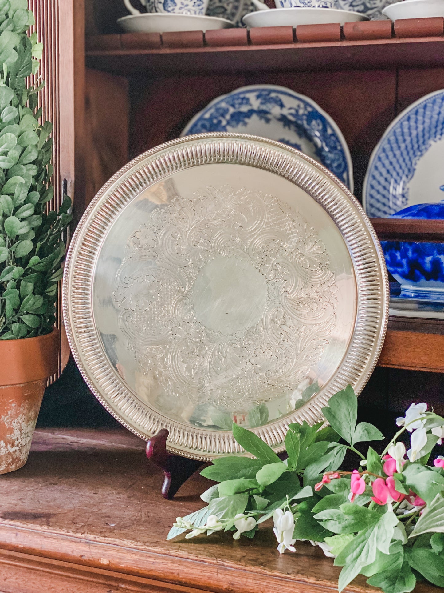 Barker Brothers English Antique Reticulated Tray