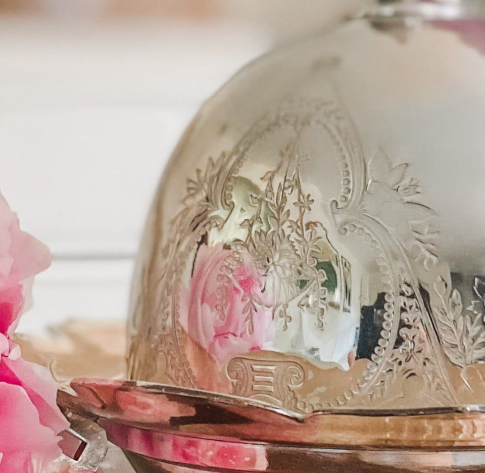 Exquisite Antique Victorian Butter Dome