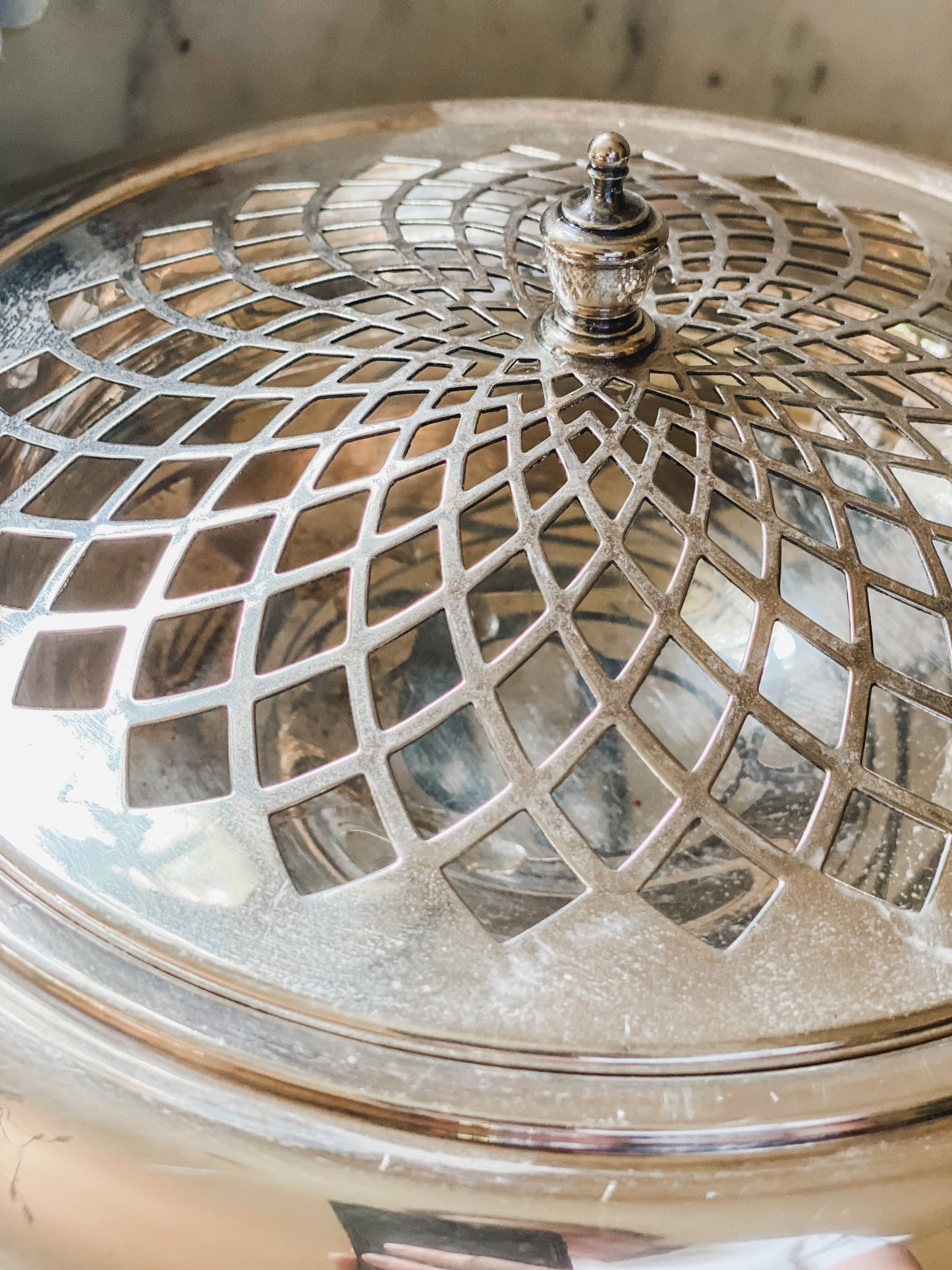 Vintage Pedestal Flower Frog