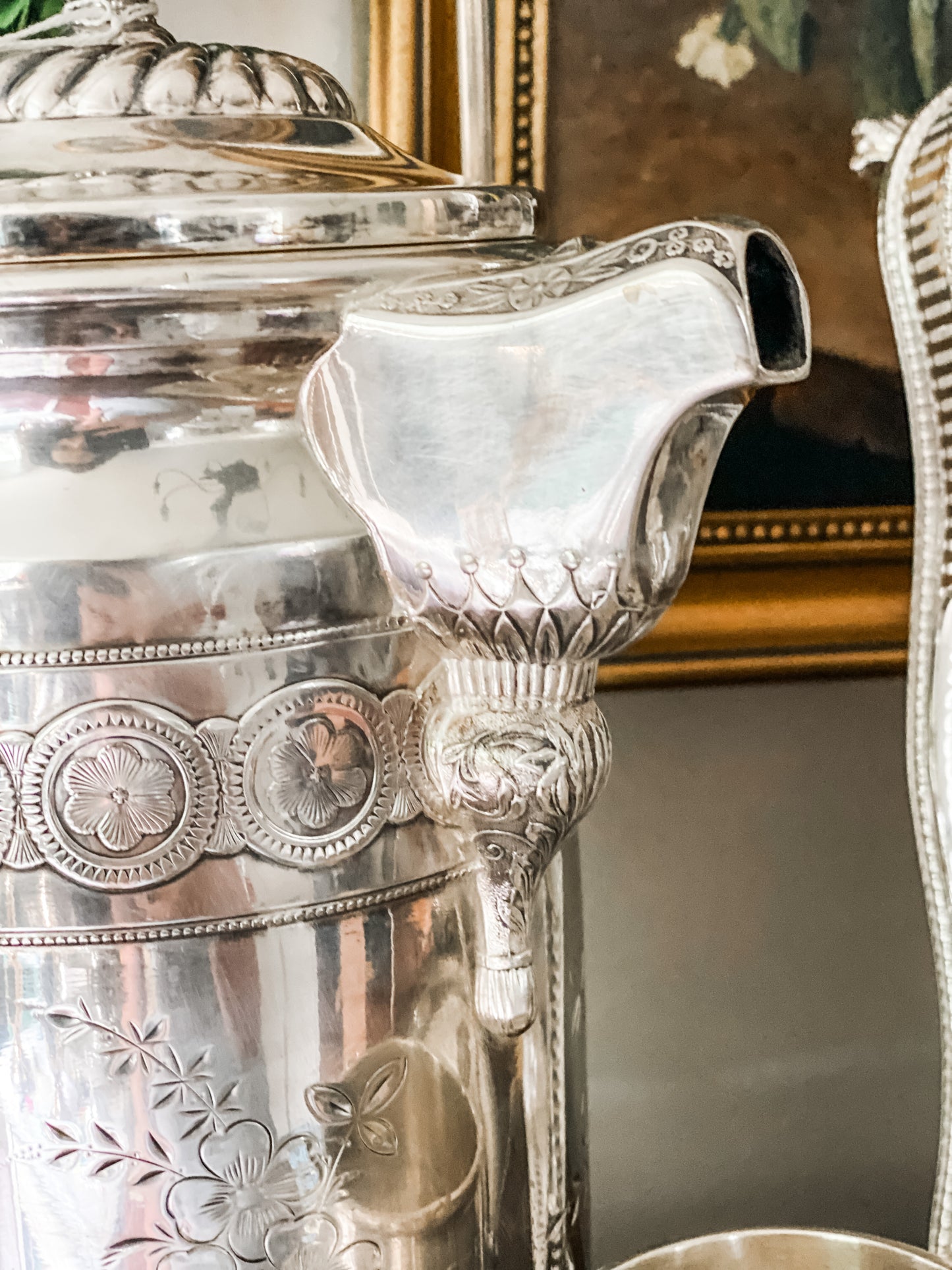 Absolutely Stunning! Water Pitcher on Stand with Cup and Tray