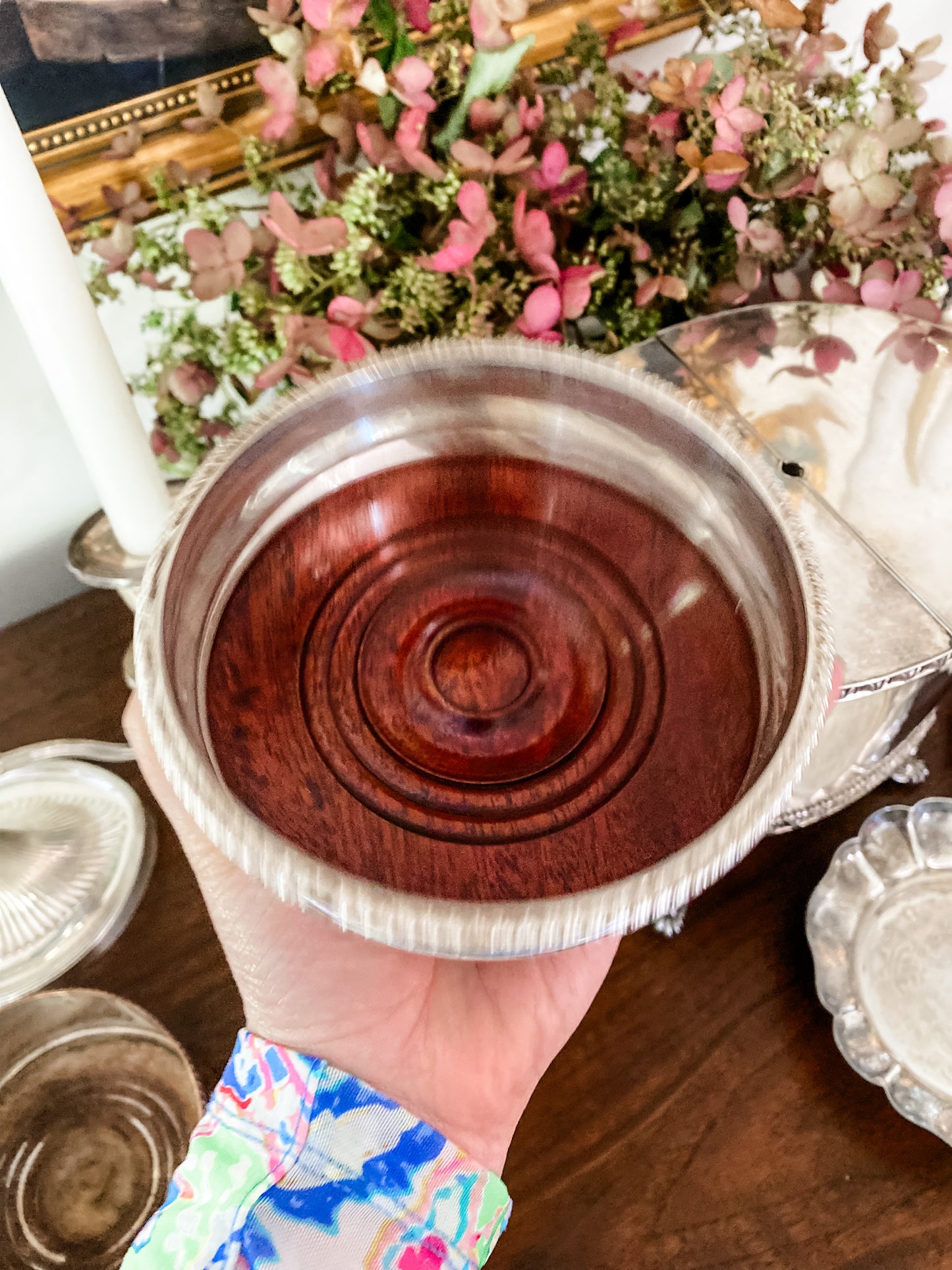 Antique Wine Coaster Made by J. Green & Co Sheffield Silverplate