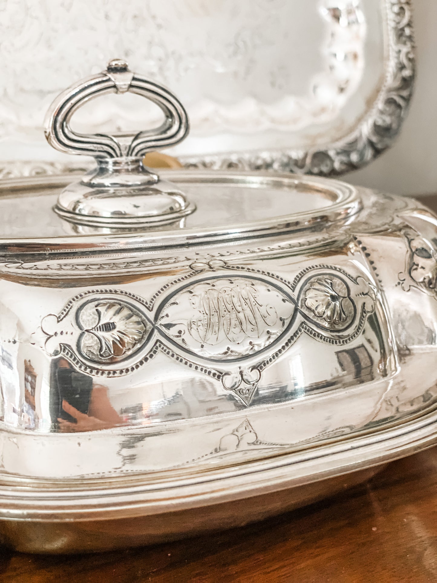 Gorgeous Antique Covered Dish