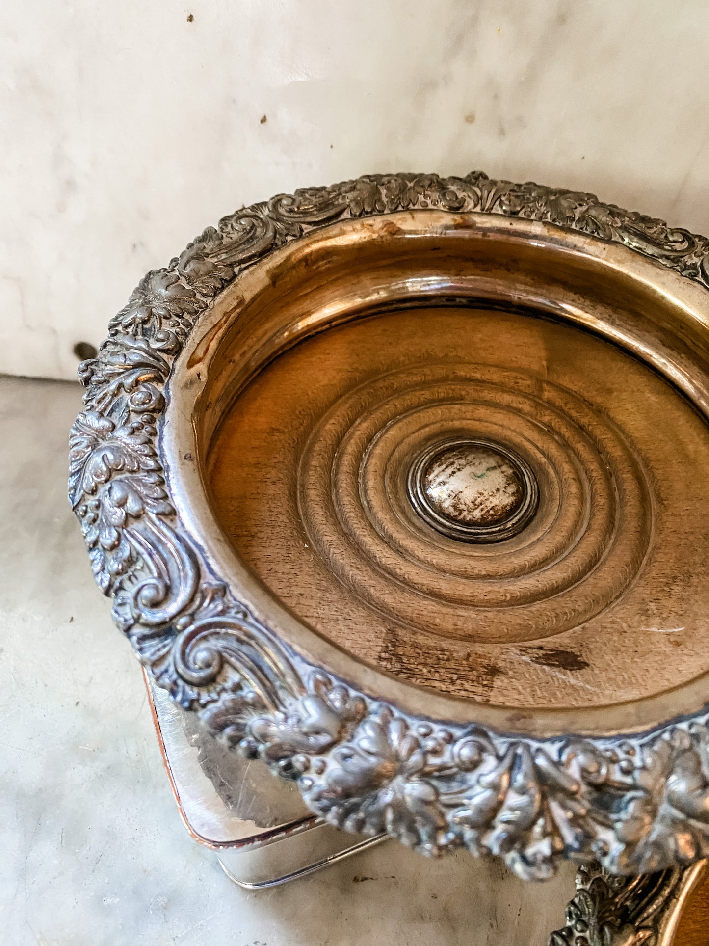 Pair of Antique Old Sheffield Plate Bottle Coasters