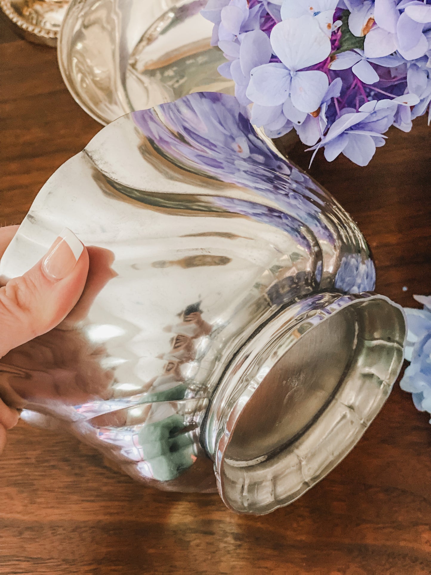 Swirled Kirk Steiff Condiment Bowl