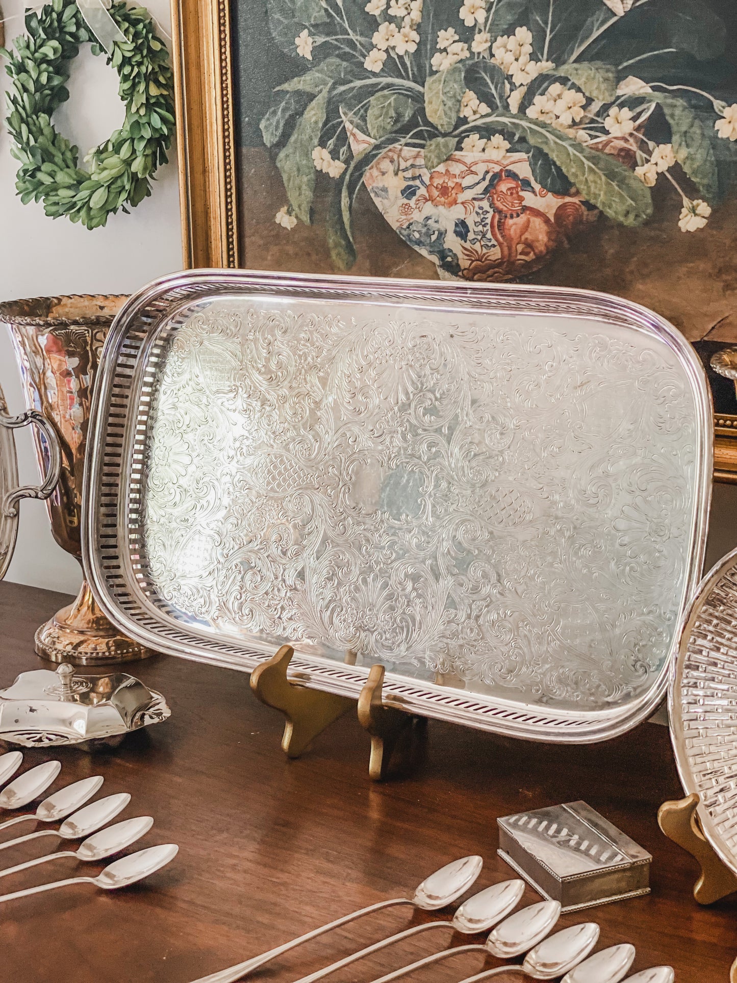 Large Reticulated Gallery Tray