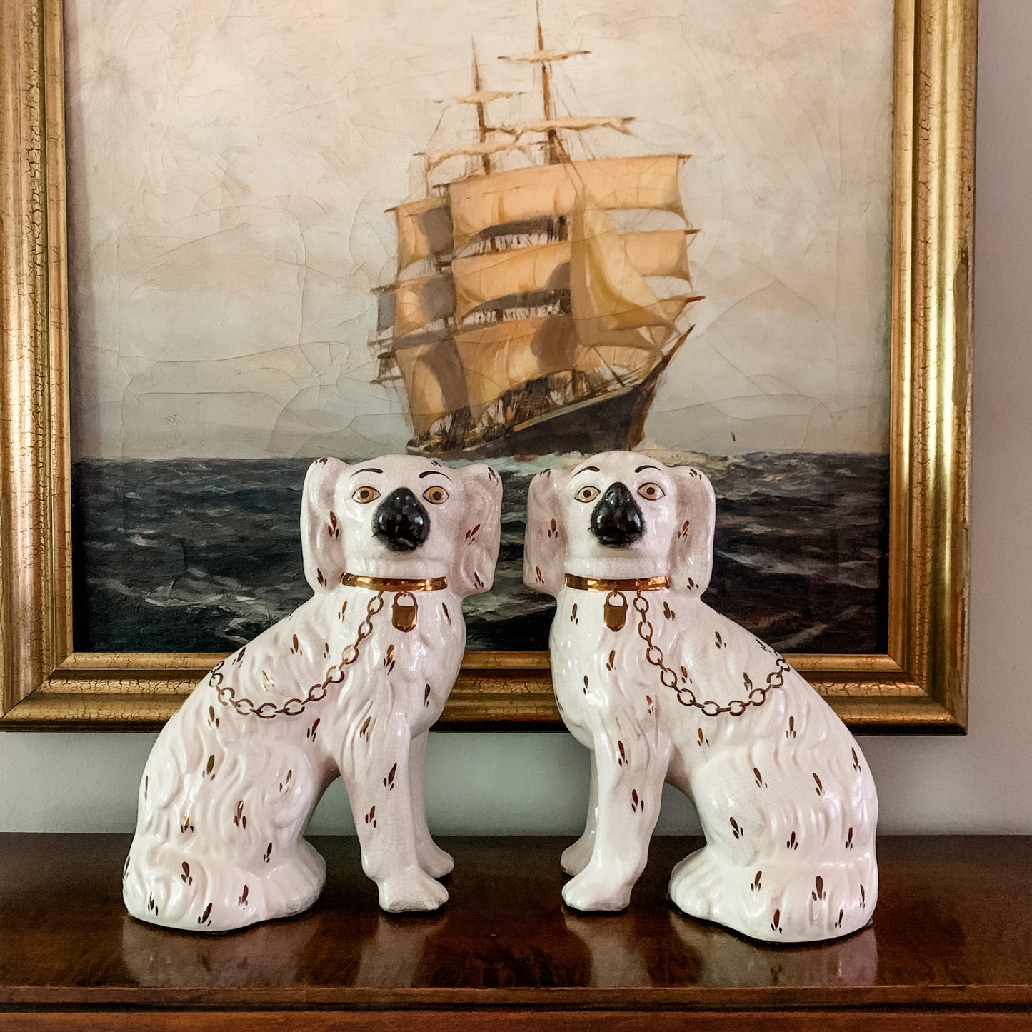 Fabulous Pair of Staffordshire Dogs