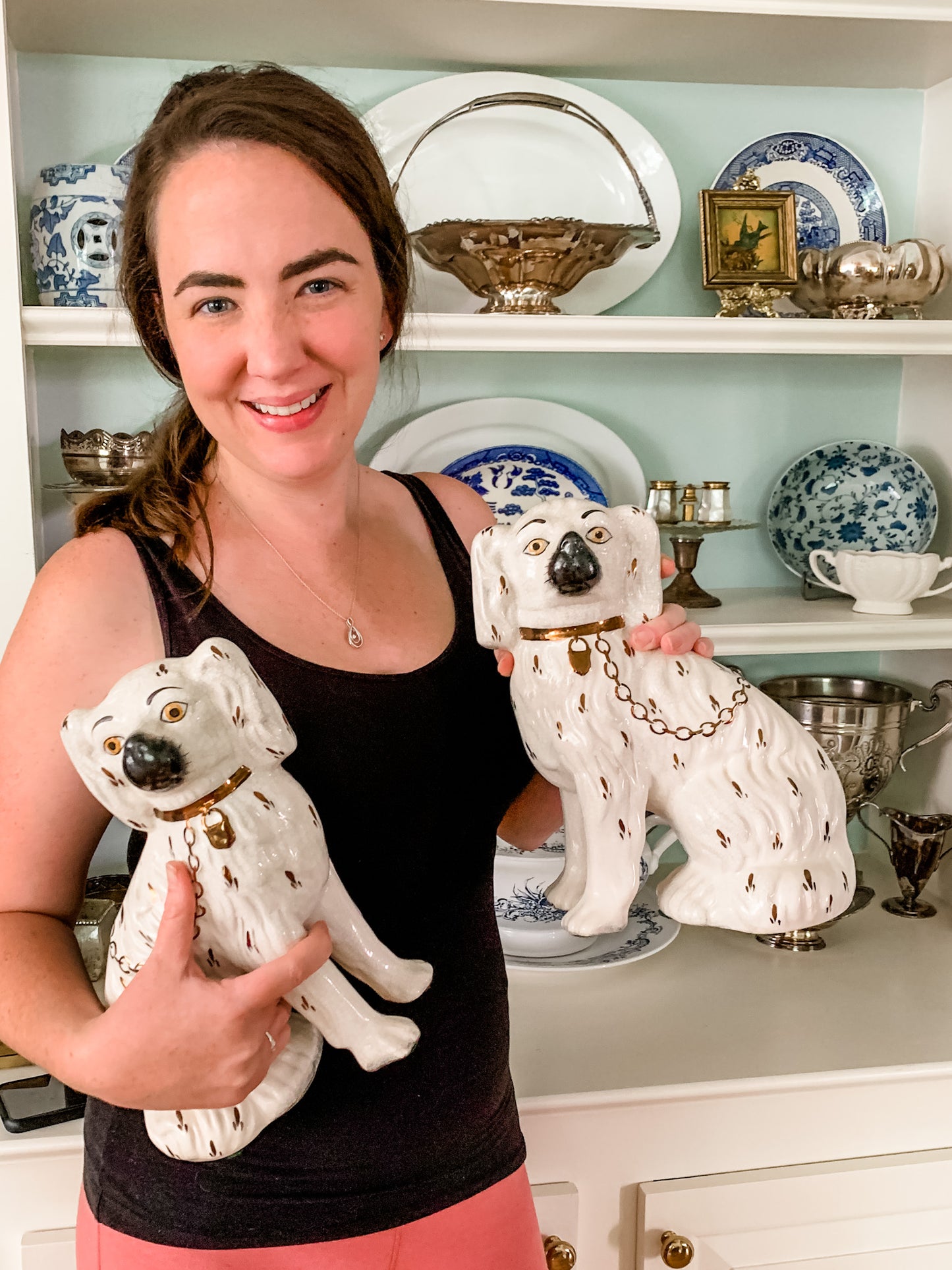 Fabulous Pair of Staffordshire Dogs