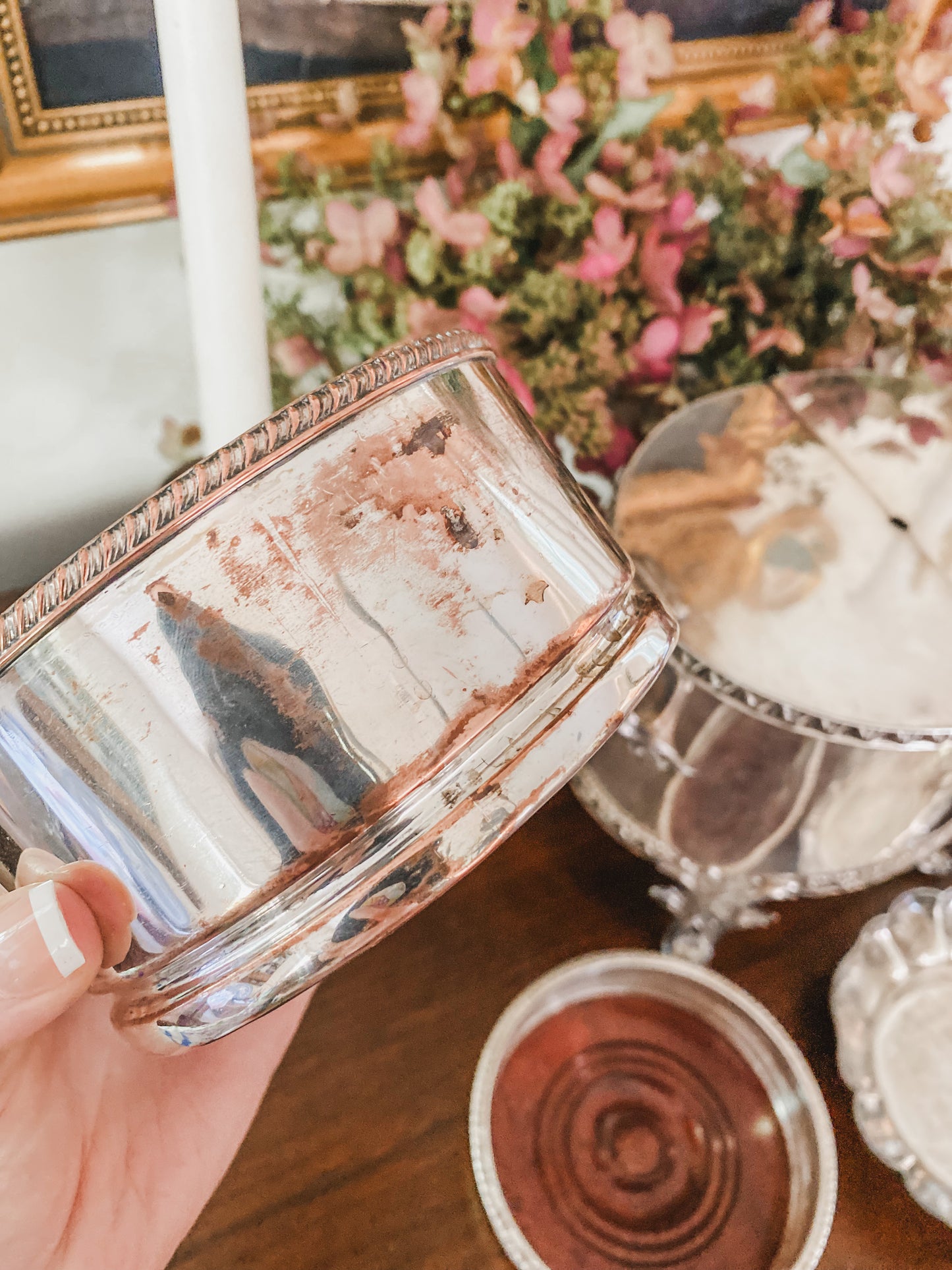 Antique Old Sheffield Plate Bottle Coaster