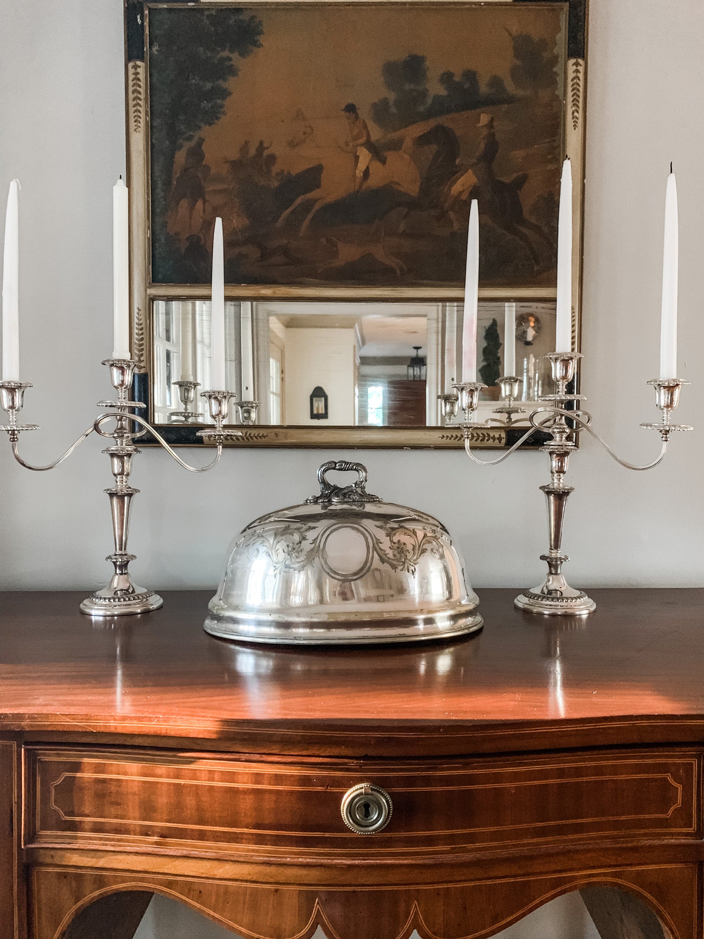 Stunning Antique Silver Candelabras!