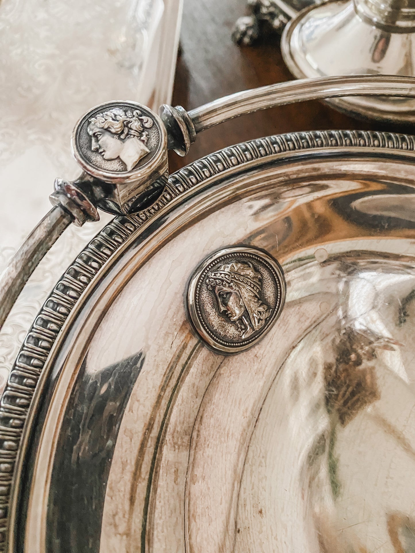 Elegant 1870 Silver Basket