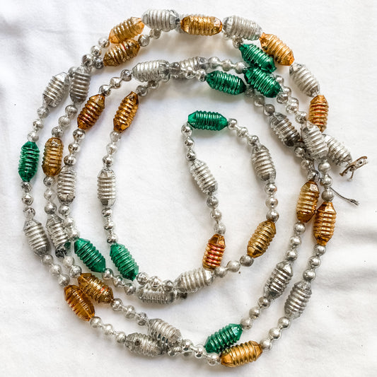 7 ft. of Unusual Antique Glass Garland