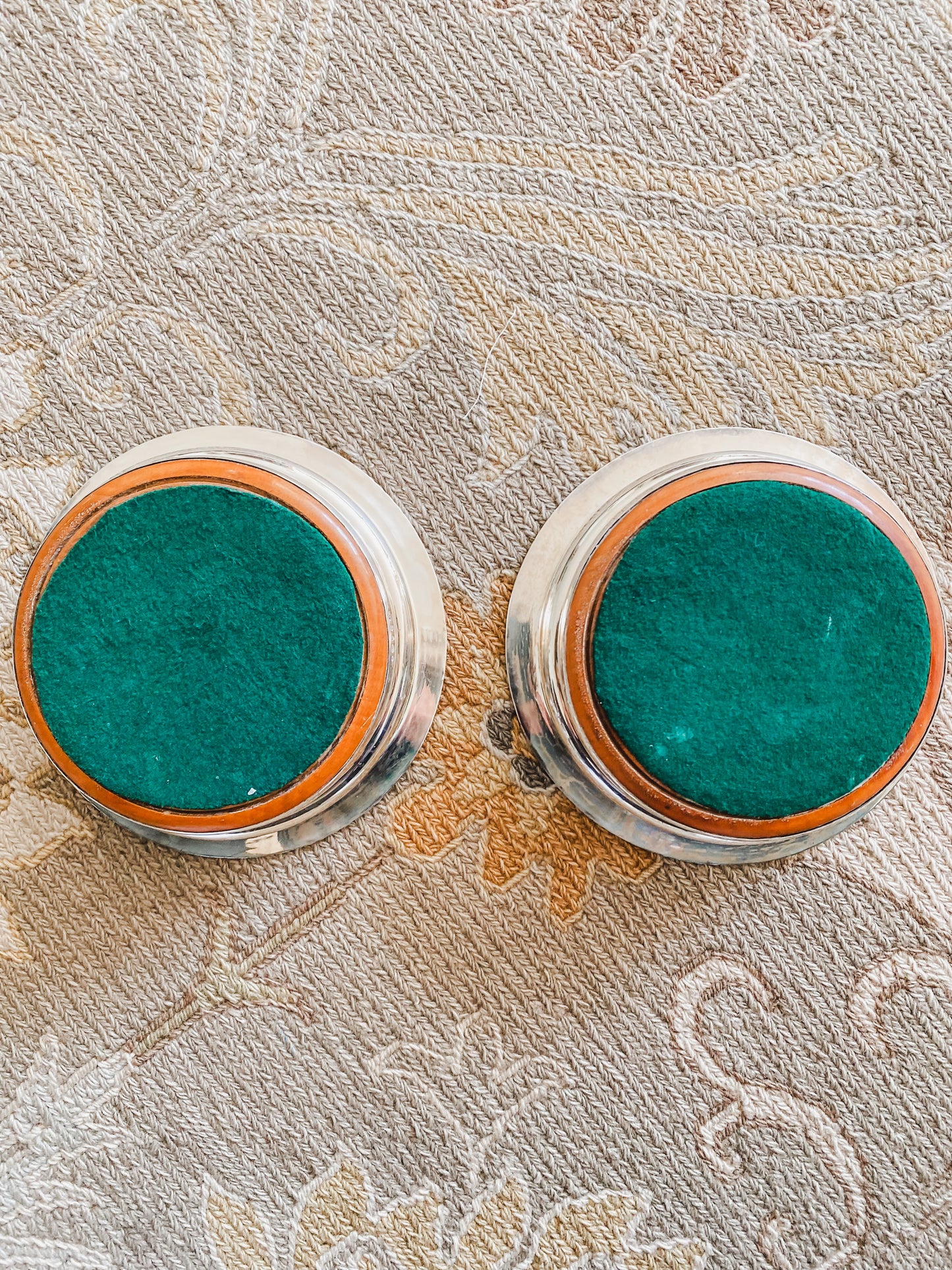 Very Special Pair of “Old Sheffield Plate” Bottle Coasters