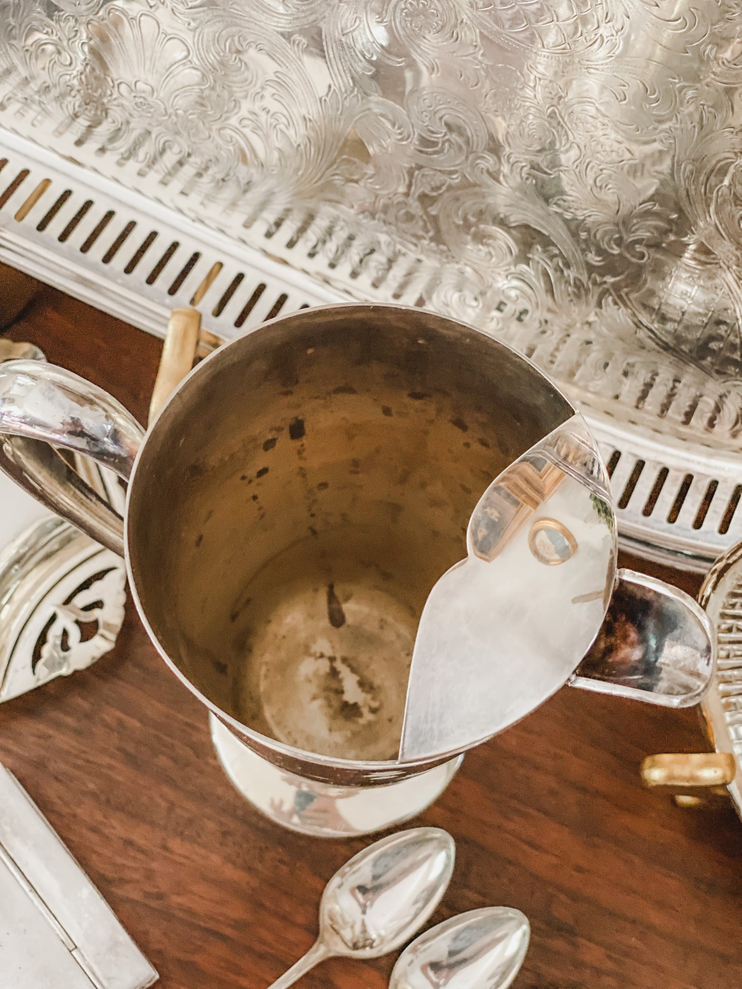 Wonderful Antique Cocktail Pitcher