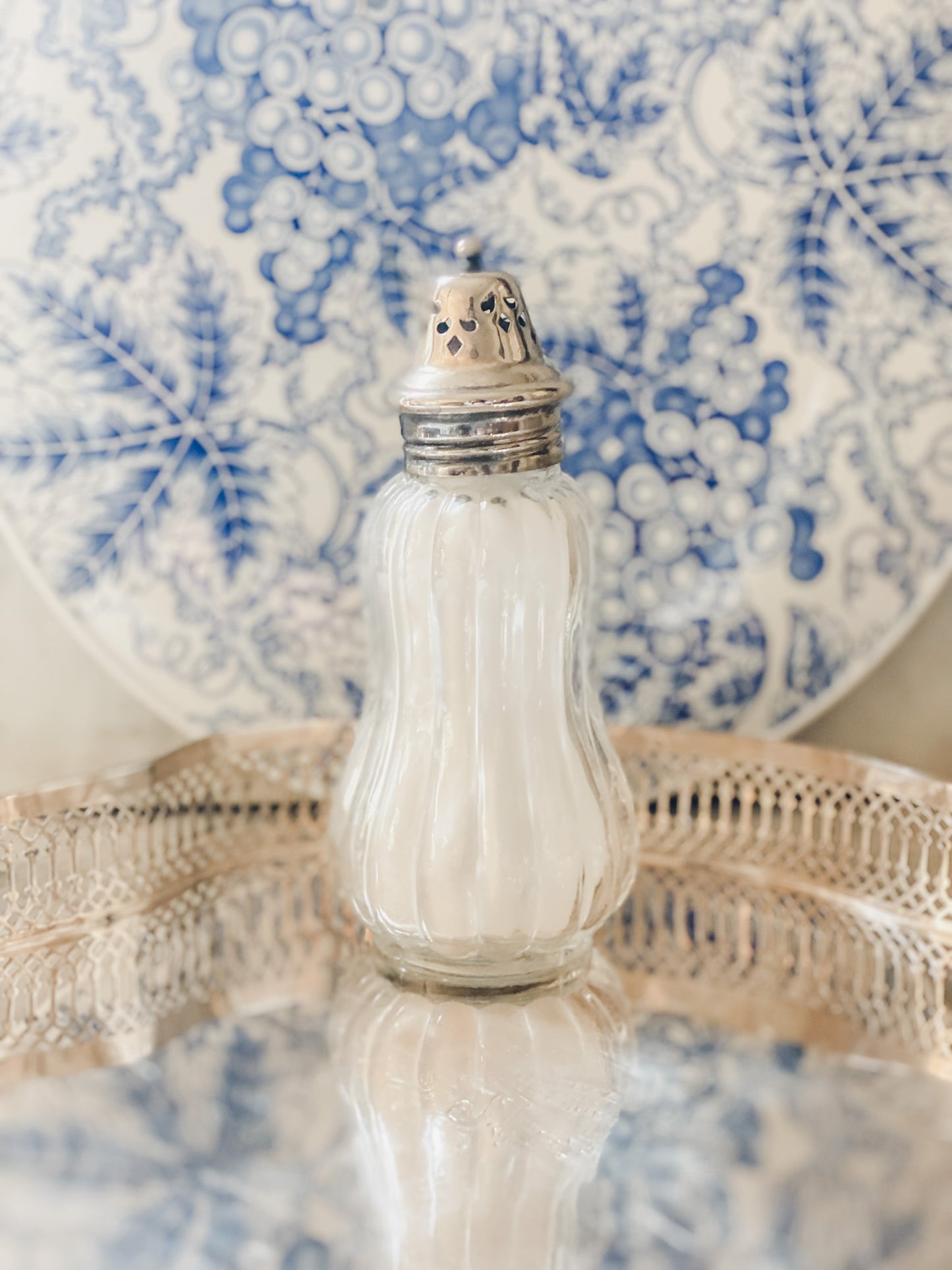 Antique English Talcum dispenser