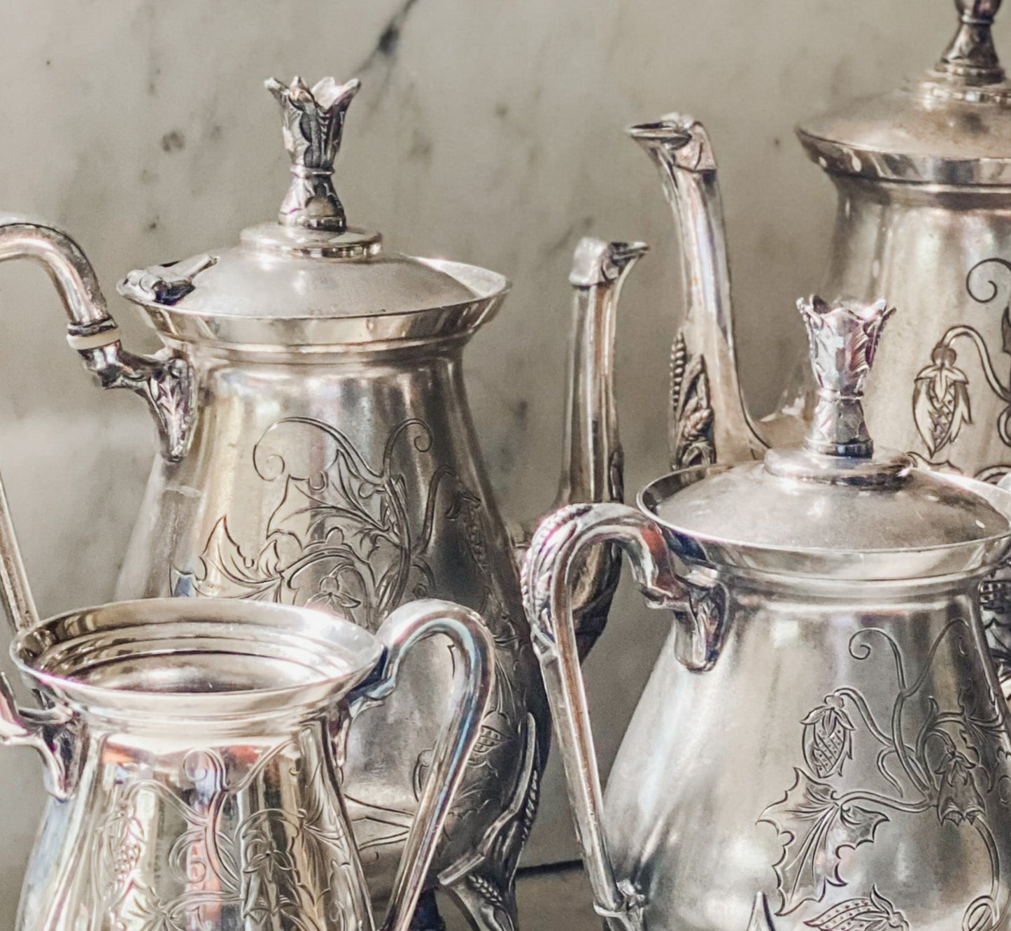 Spectacular Antique Tea Set from the 1800's