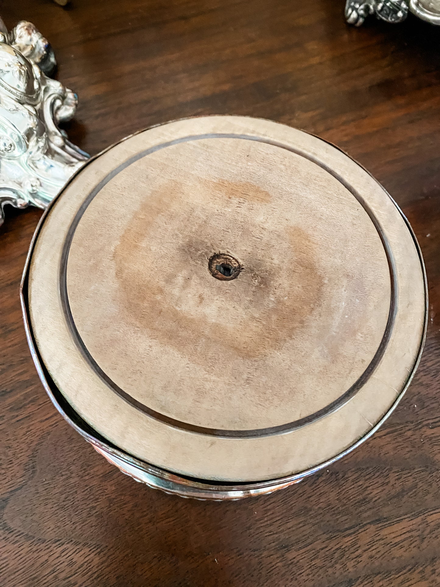 Wonderful Antique Bottle Holder "Old Sheffield Plate"