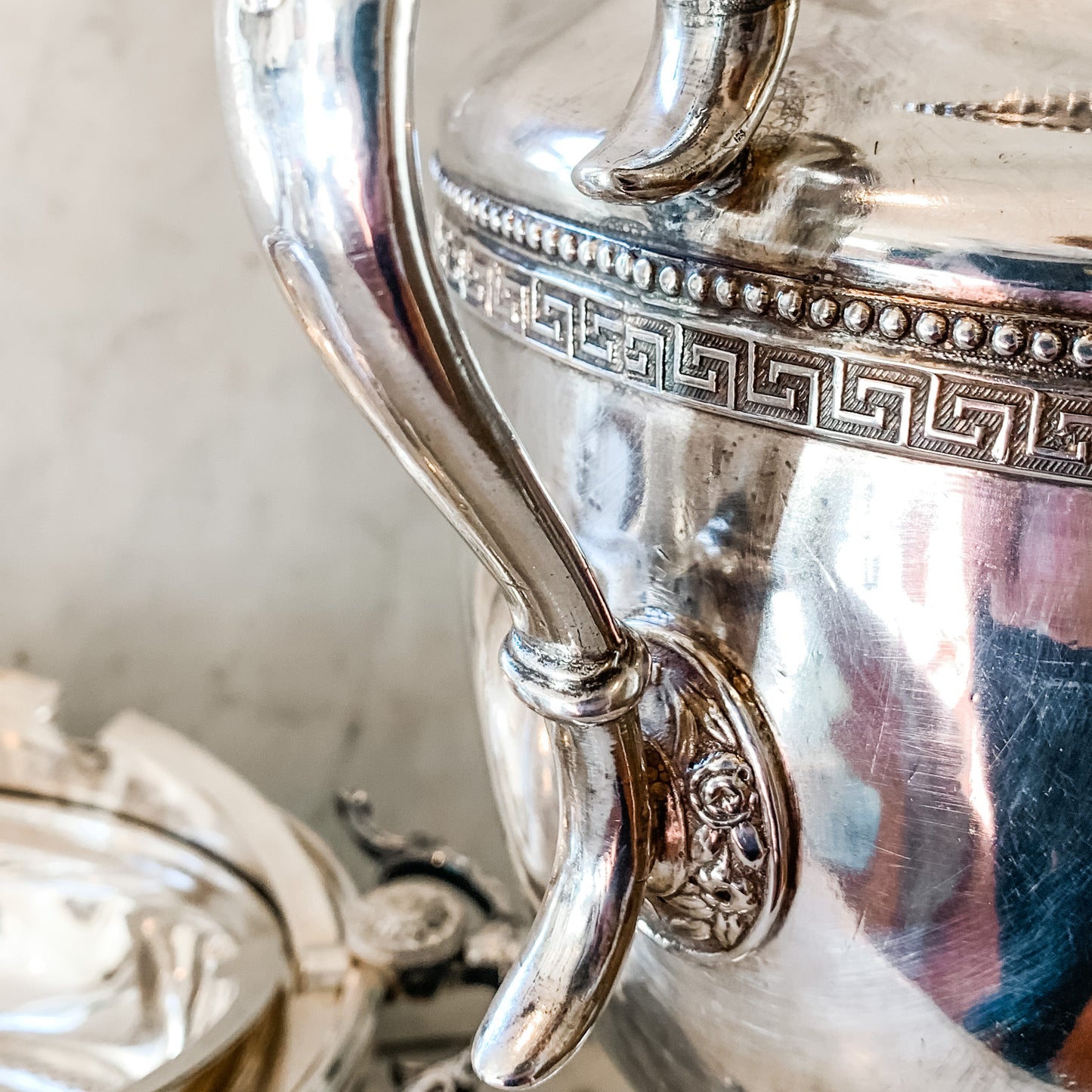 Stunning Antique Silver Beverage Dispenser