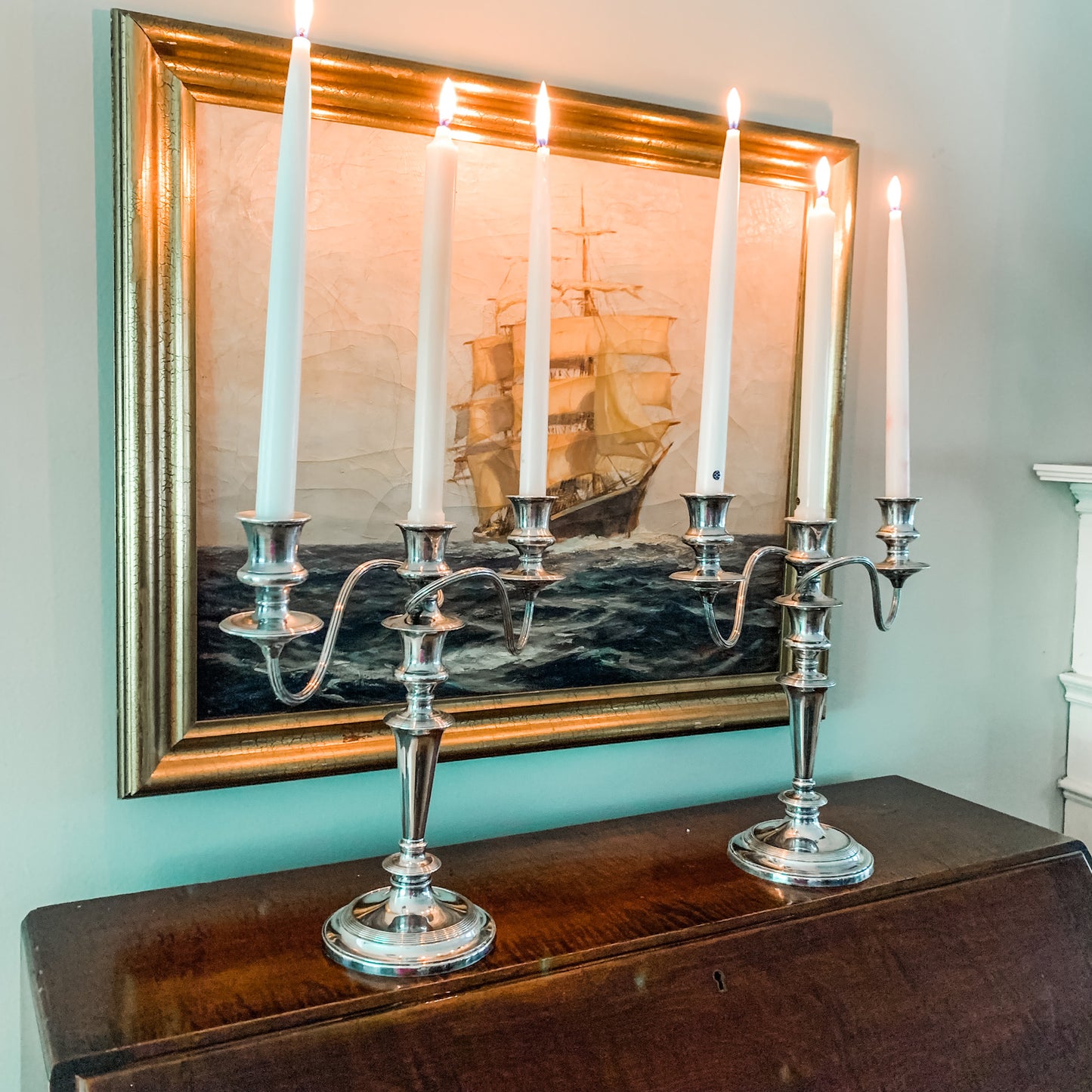 Antique English Candelabras by Barker Ellis!