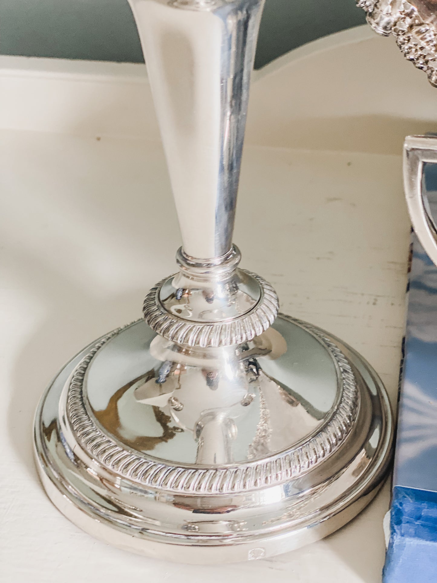 Exquisite Antique  English Barker Ellis Candelabras