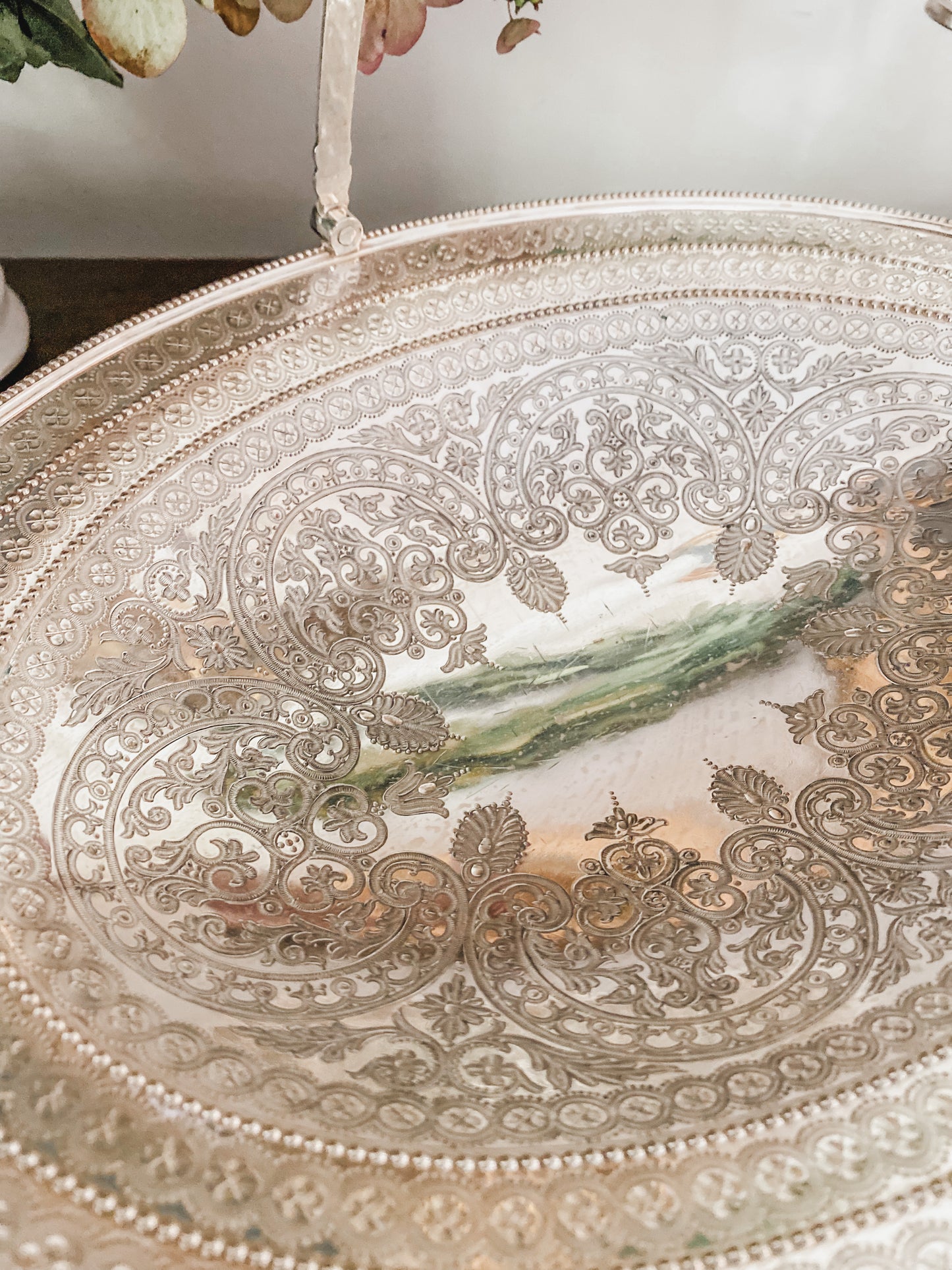 Exquisite Antique Silver Basket by Thomas Bradbury